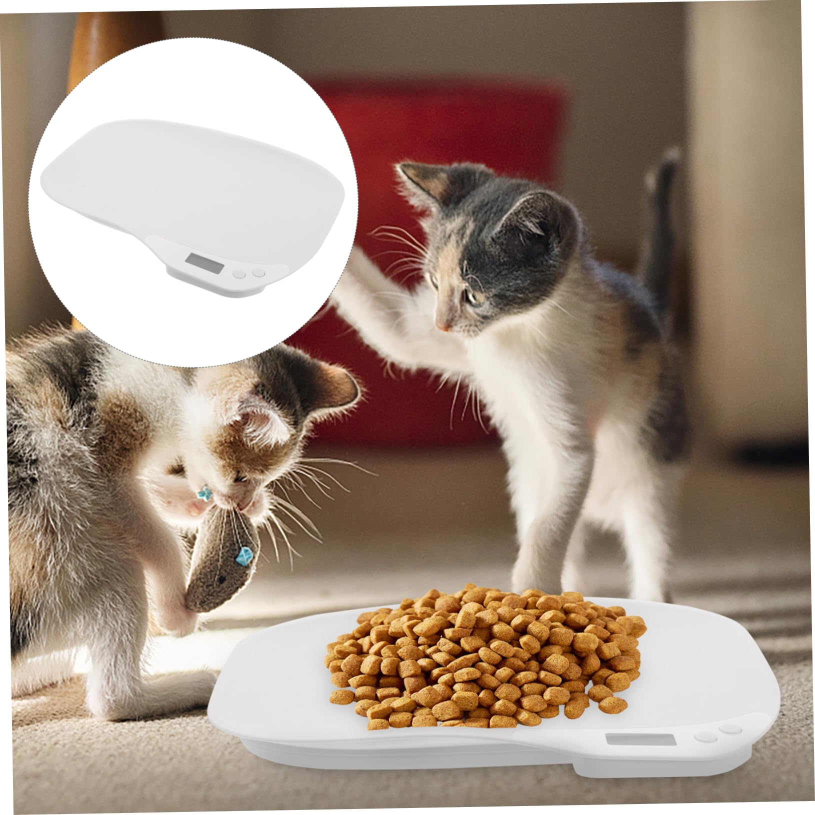 BESPORTBLE Balance Électronique pour Animaux de Compagnie Pèse-bébé Mini Précision Capteurs Haute Sensibilité Usage Domestique Chatons Chiots