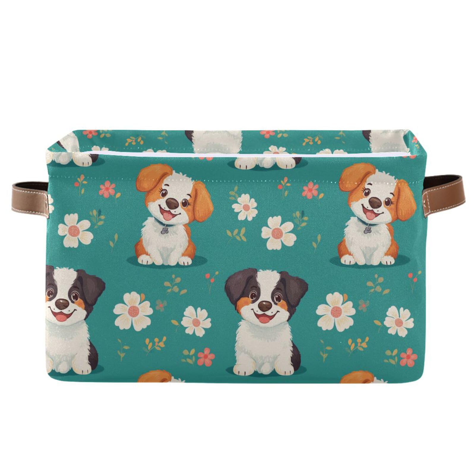 Panier de rangement pliable lot de 2 bac de rangement impermeable turquoise