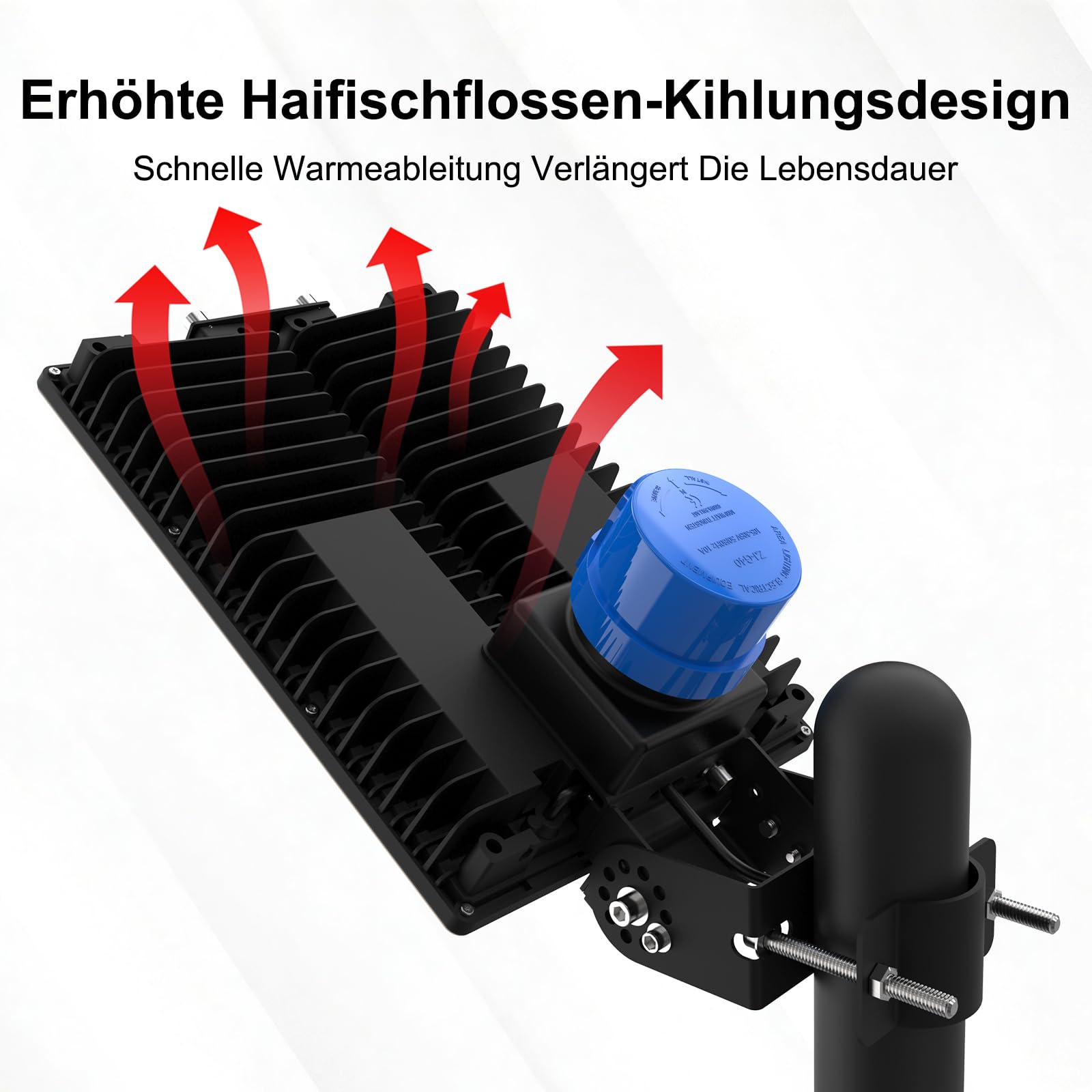 200W LED Strahler Außen mit Dämmerungssensoren, 28000LM Dämmerung bis Morgengrauen Flutlicht, 6500K Kaltweiß LED Straßenlampe, IP67 Wasserdicht Fluter Außenleuchte für Hof, Garten