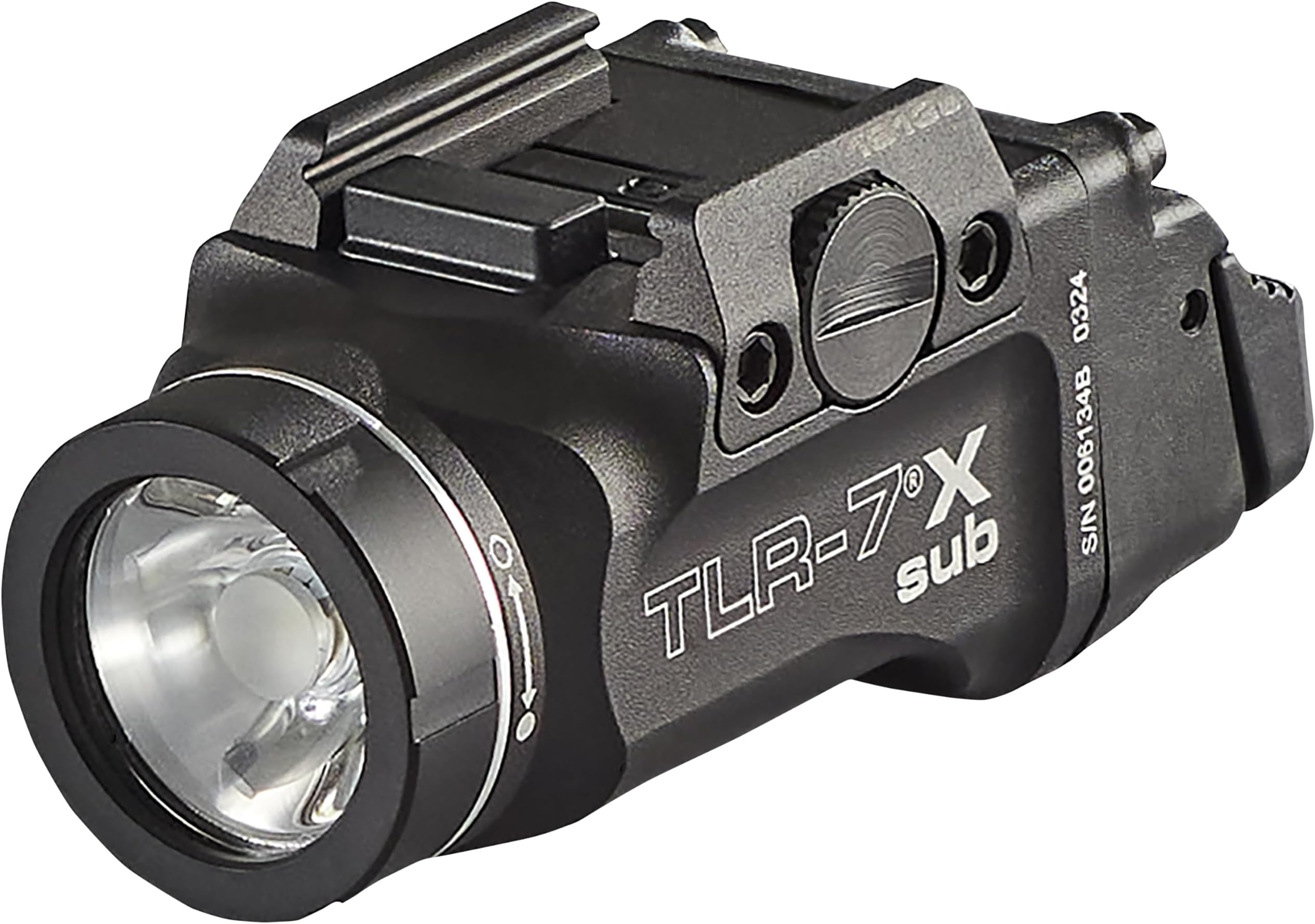 Streamlight 69407 TLR-7 X sub USB 500-Lumen 5000-Candela Weapon Light Designed Exclusively and Solely for Select 1913 Railed Subcompact Handguns, Includes Mounting Kit and Keys, Black