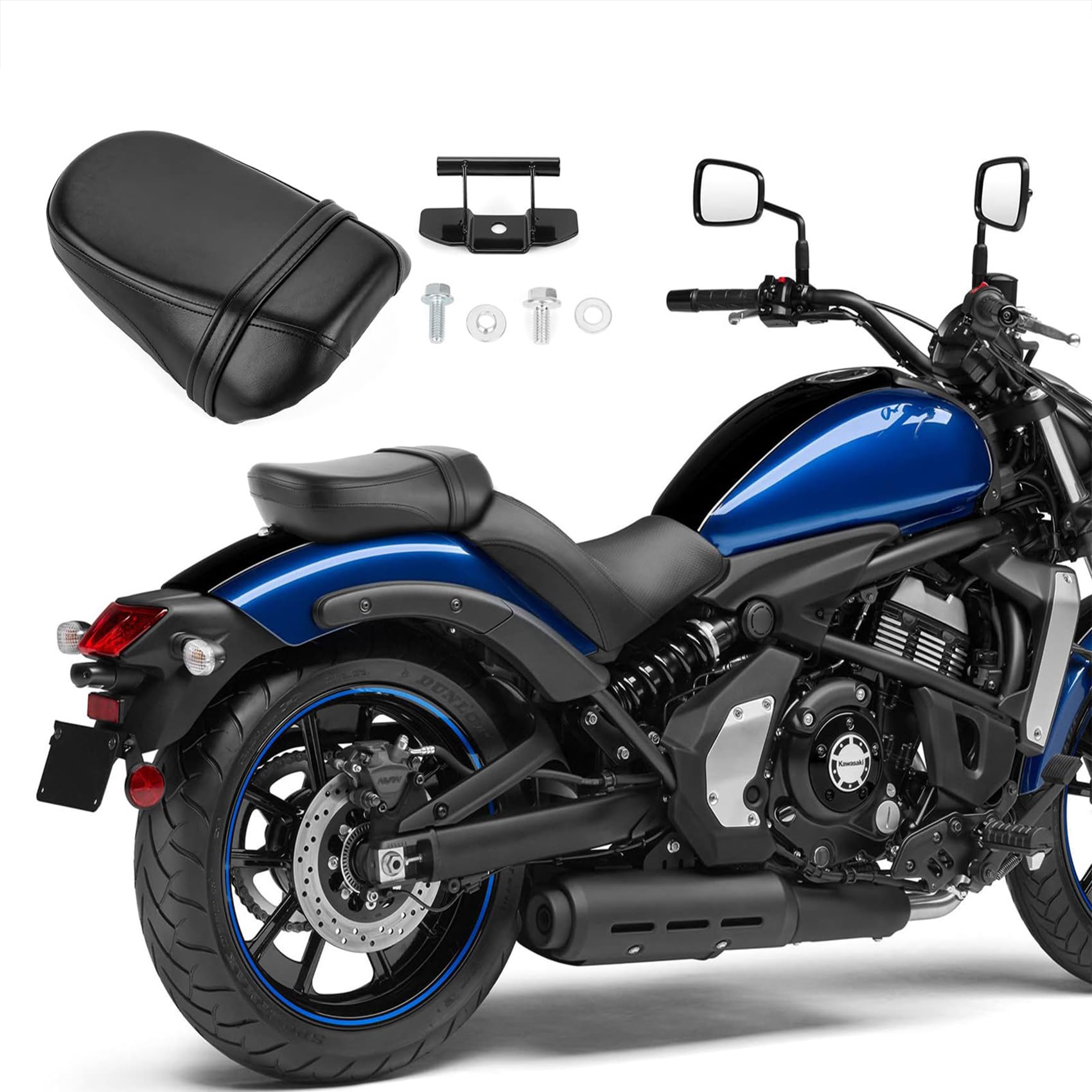 Amazon | オートバイ 後部座席 助手席ピリオンシート カワサキ