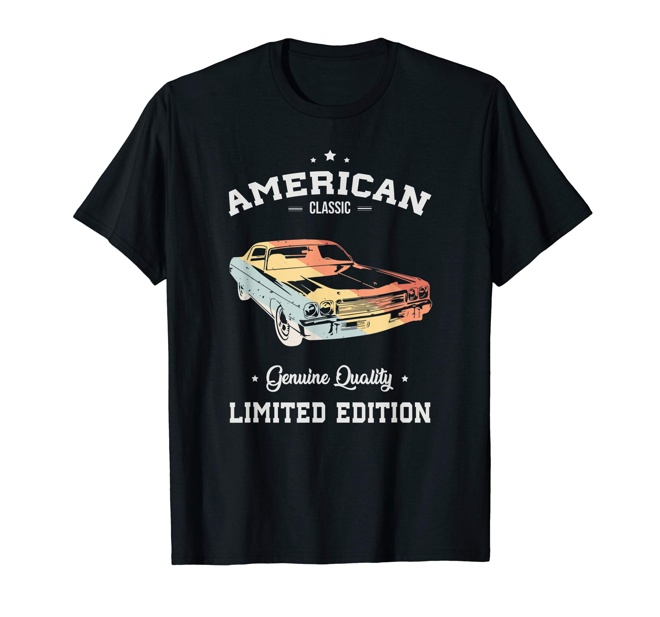 American Classic Car Limited edition Retro GiftsAmerican Classic Limited Edition Vintage Retro T-ShirtOEKO-TEX STANDARD 100