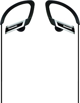 Panasonic RP-HS200-K In-Ear Earphones, Over-the-Ear, Splashproof, Sports Earphones, Black