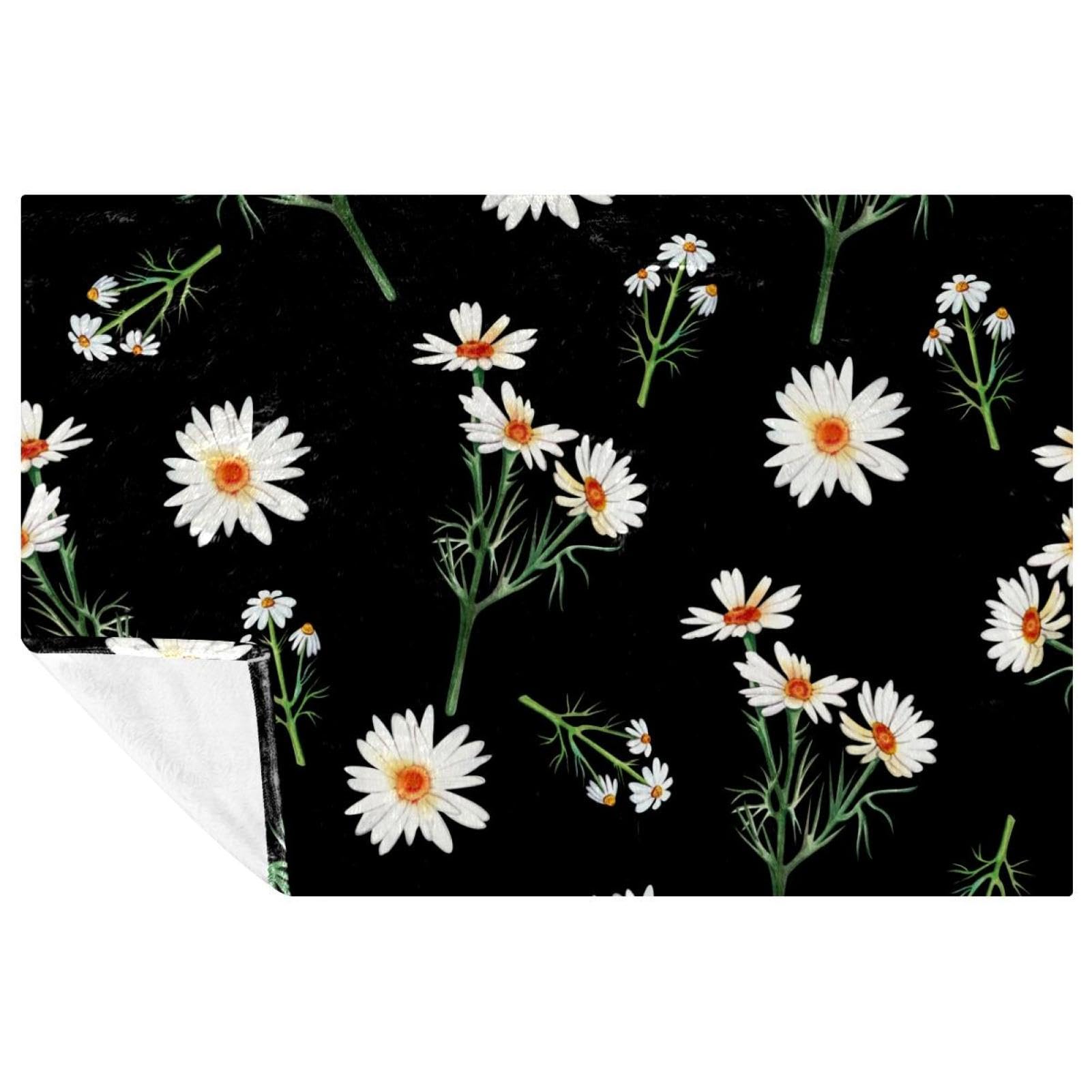 Couverture camomille pour canapé et pique-nique chic 150x100