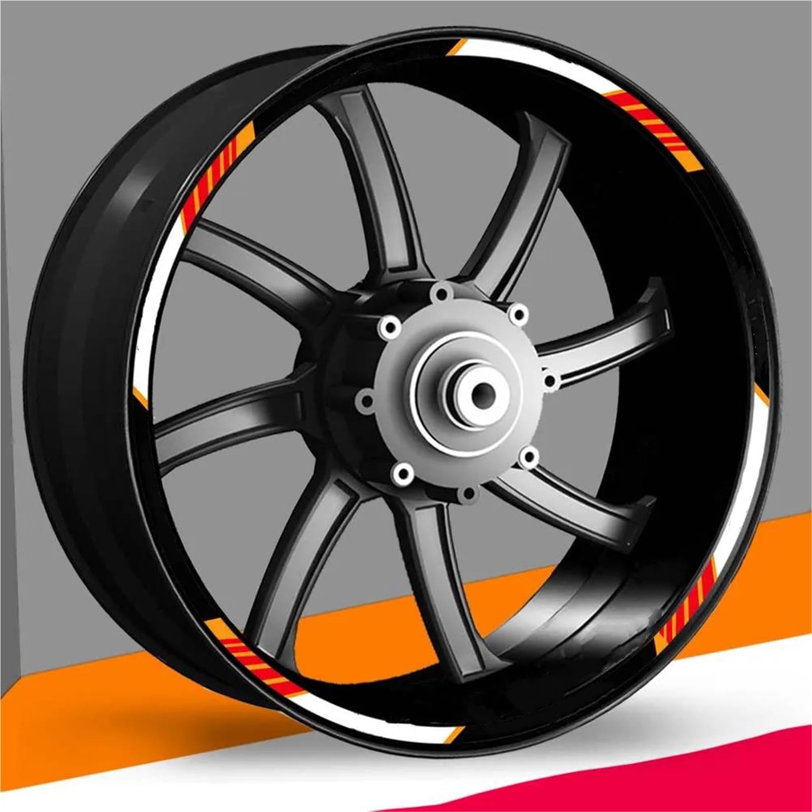 Motorcycle Wheel Stickers for Yamaha Motorcycle Wheel Stickers Reflective Rim Strips Accessories Decals Waterproof