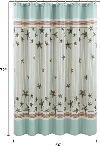 Miniatura 8 de Fashionista - Cortina de ducha de tela de poliéster impermeable para baño, cortinas de baño de tela de granja impresas, 72 pulgadas de ancho x 72