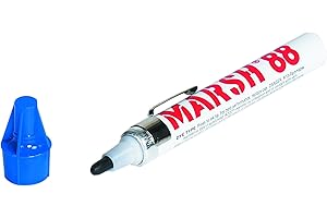 Partners Brand PMK101BE Marsh 88 Valve Markers, Blue, Pack of 12
