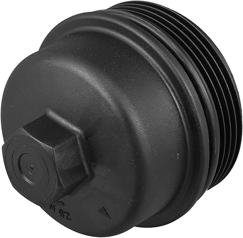 Miniatura 4 de X AUTOHAUX No.55593189 Cubierta de la tapa de la carcasa del filtro de aceite del motor para Buick Encore 2013-2021 para Chevy Aveo Aveo5 2009-2011