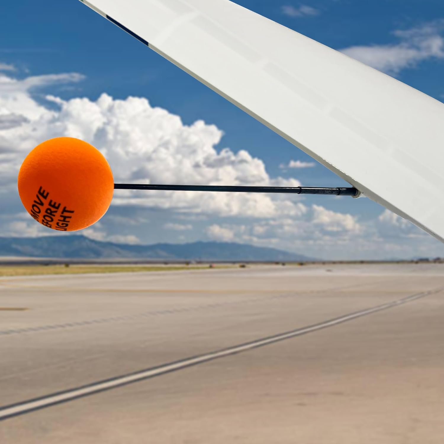 Coolballs® Plain Orange Foam Static Wick Cover Protector Balls for Jet Aviation Airline Airplanes (Printed Remove Before Flight) (1.75" Inch Diameter) (Pack of 100)