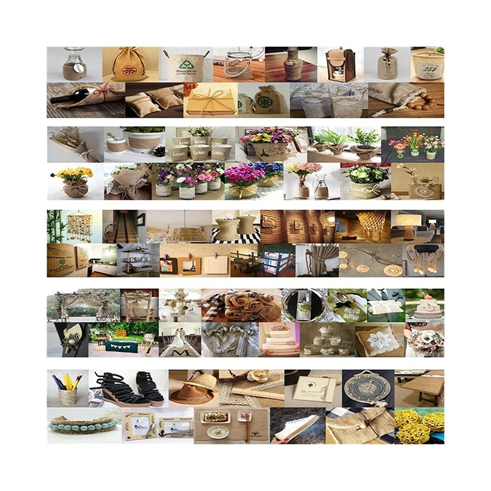 Spago naturale di iuta, Corda di canapa con spago iuta naturale da 100 m | 2mm X 100m