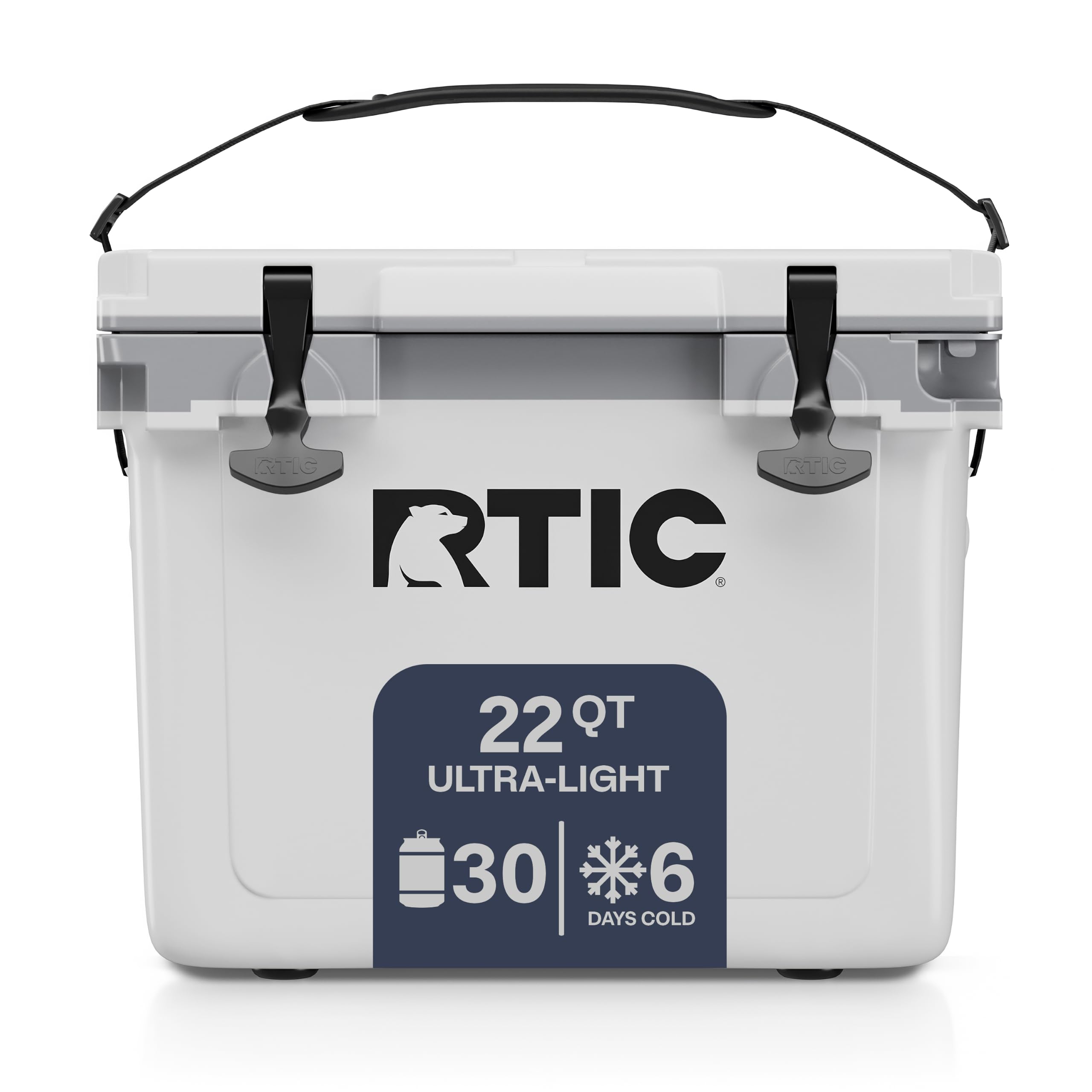 Ultra-Light Hard Cooler Insulated Portable Ice Chest Box for Drink, Beverage, Beach, Camping, Picnic, Fishing, Boat, Barbecue, 30% Lighter Than Rotomolded Coolers