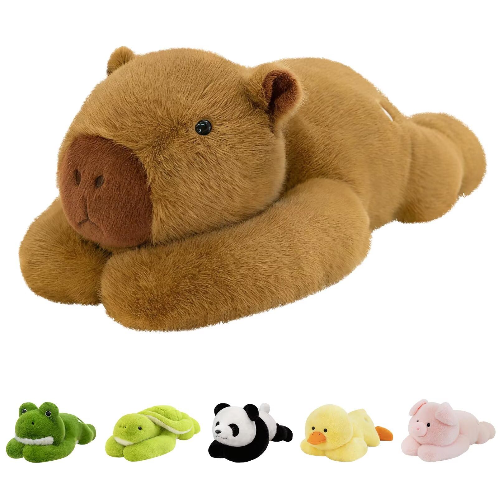 QUIRAI Weighted Stuffed Animals Capybara Plush 24 3 3 lb Capybara Stuffed Animal Pillowfort Weighted Plush Animals Cute