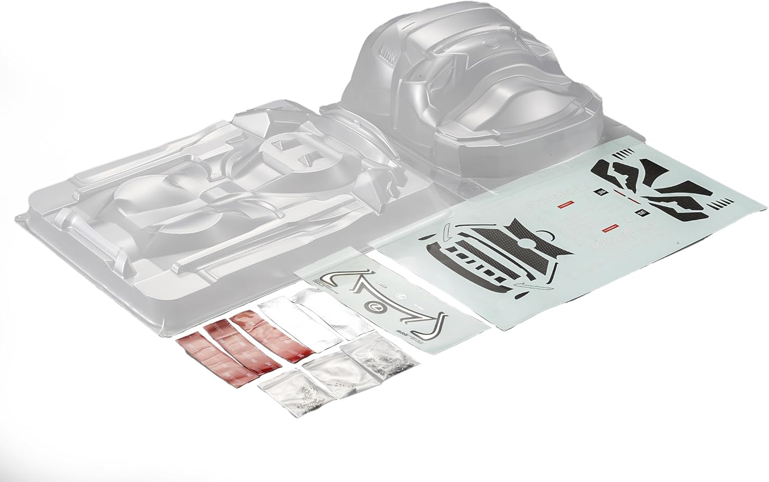 ワイドボディキット 1/10 レクサス RCF 電動ツーリングカーボディ用 48659