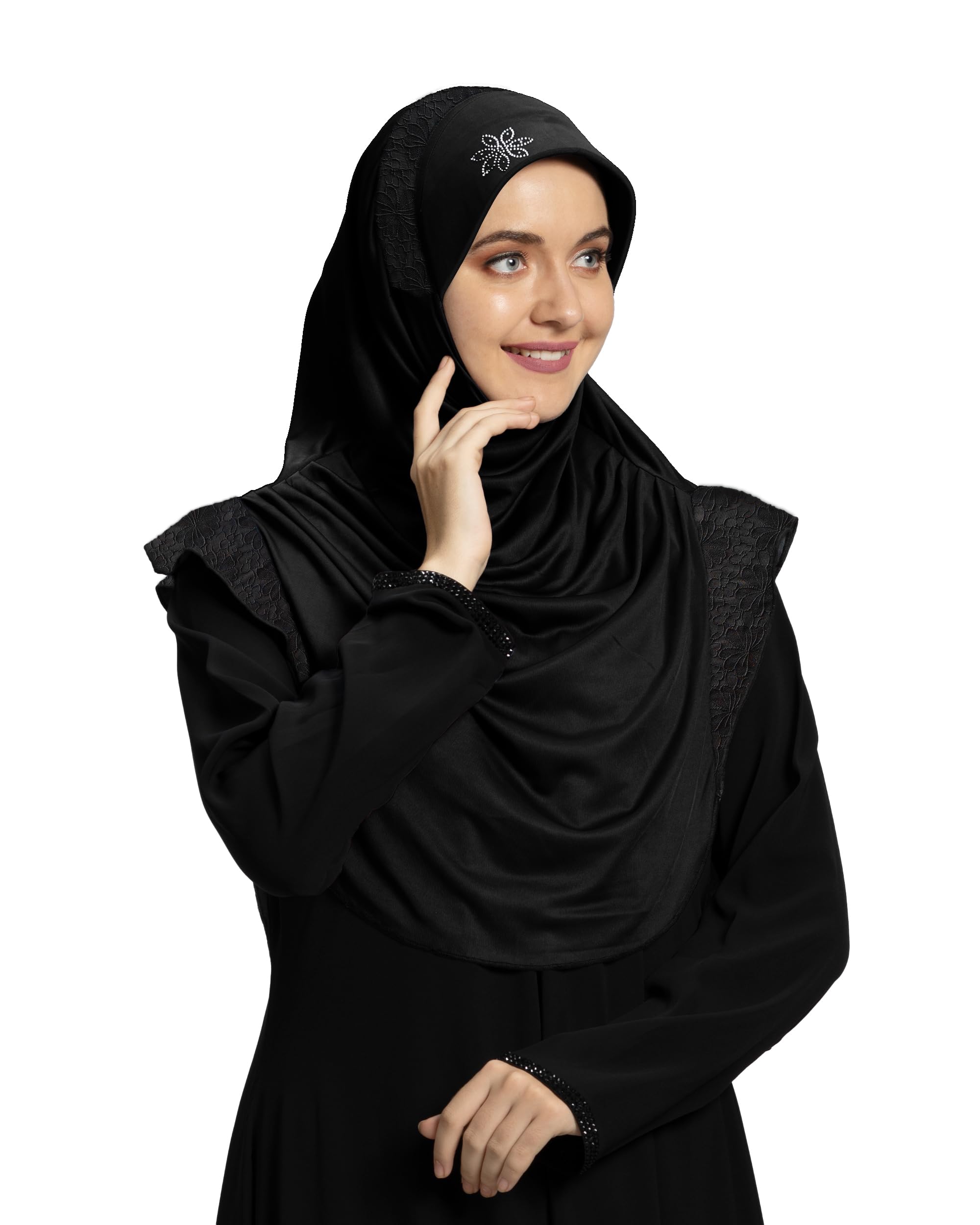 mehar Hijab's Modest Women's Designed Stylish Polycotton Feel Good Fabric Naaz Hijab XL-picture-25
