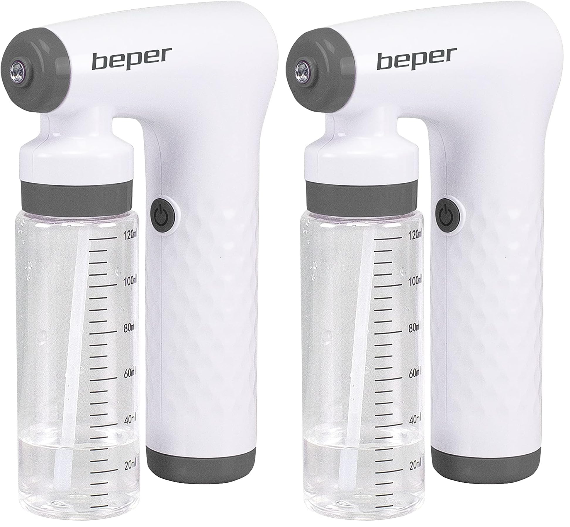 BEPER P202VAL110 Spruzzatore Elettrico, Nebulizzatore ricaricabile,2,6W, ABS, 120 ml, Utilizzabile con soluzioni disinfettanti a base alcolica, per le superfici, mobili e oggetti di uso comune