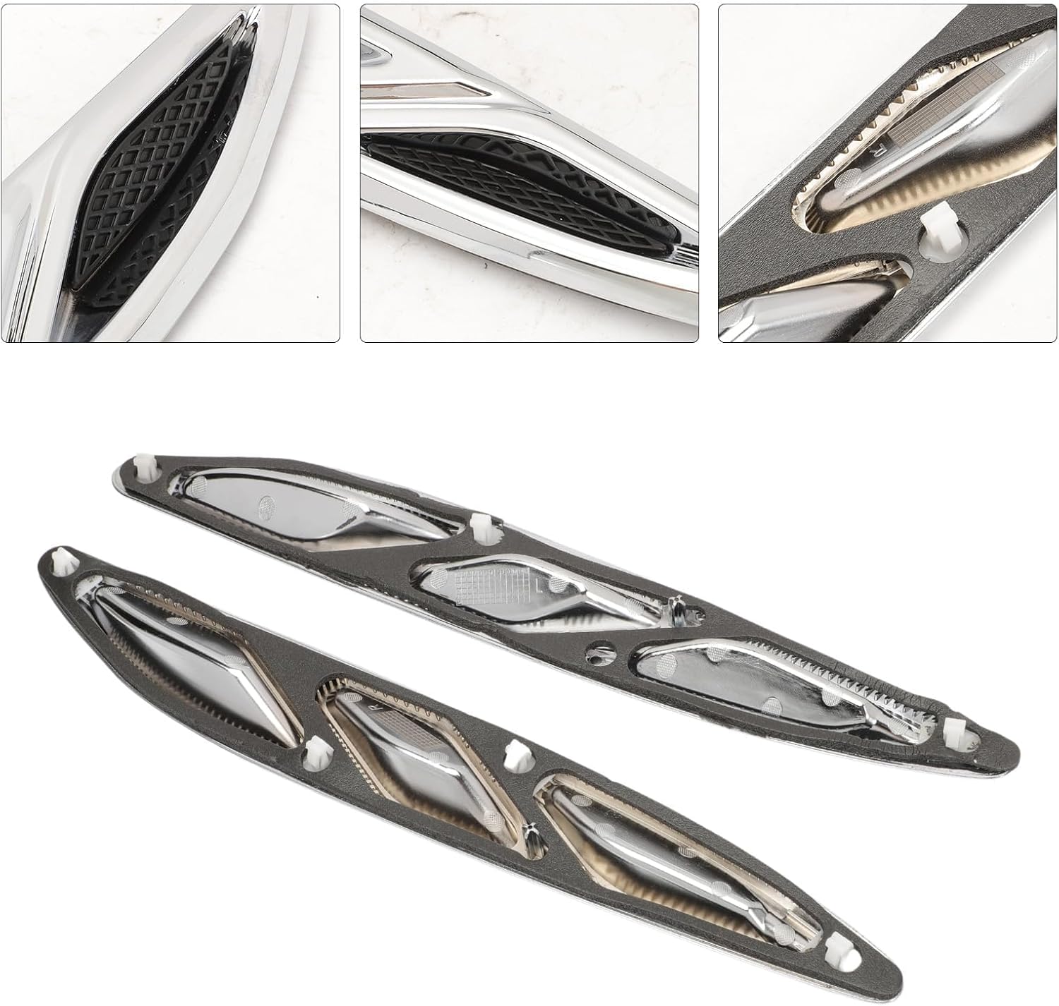Front Hood Vents Grille Trim for Verano 2012-2016, 20811309 20811310 Engine Accessories