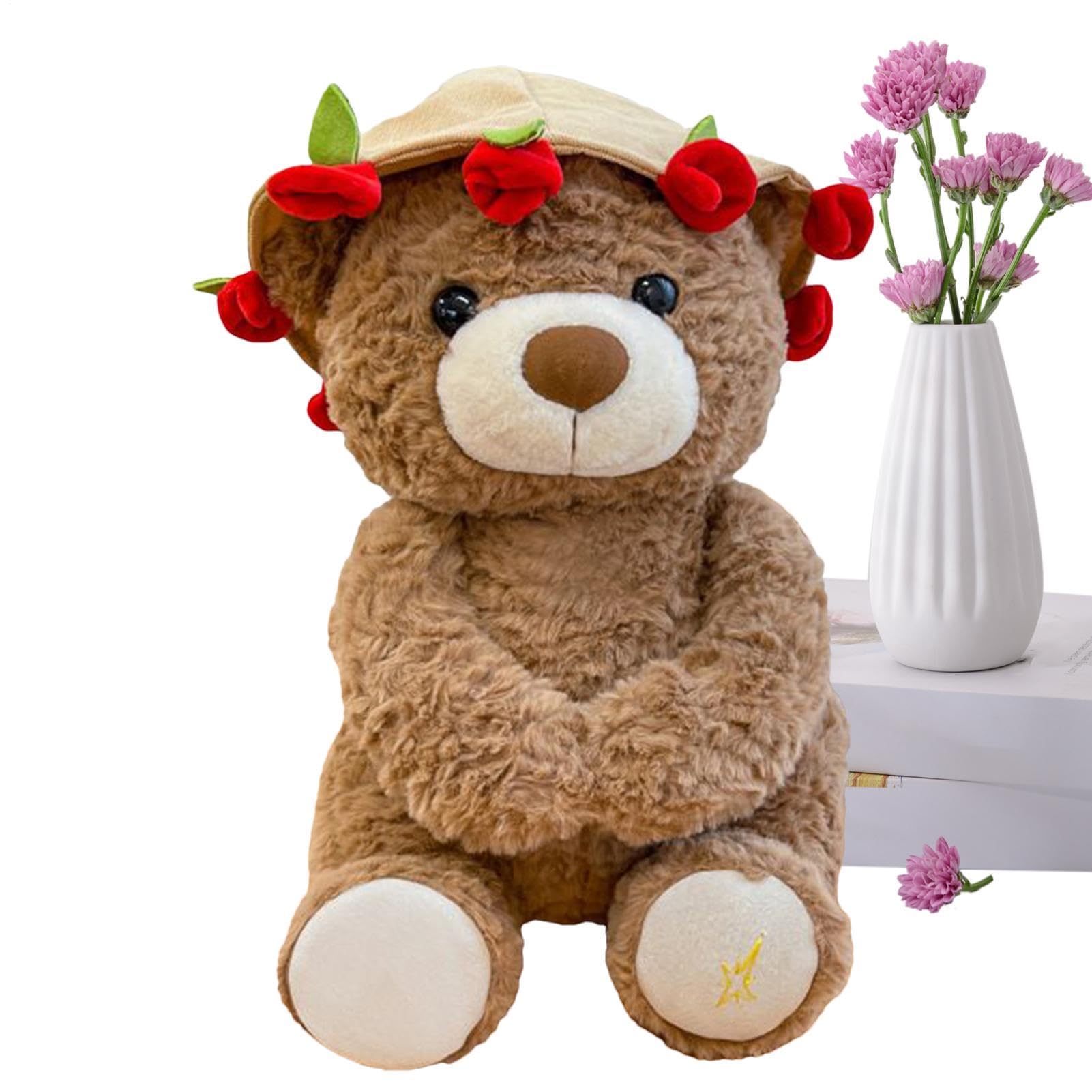 Weiches Bär Kuscheltier Sammelbar Kuscheltier Puppe, niedlicher Komfort Begleiter Plüschfigur, süßes Geschenkartikel | Erwachsene Damen Herren Kinder Kinder Mädchen Home Schlafzimmer