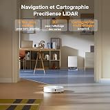 roborock QV 35A Set Aspirateur Robot Laveur, 8000Pa HyperForce, Station Multifonctionnelle, Serpillière Rotative 200 TR/Min & Relevable 10mm, Anti-enchevêtrement, Évitement d'obstacles, Cartographie - 7
