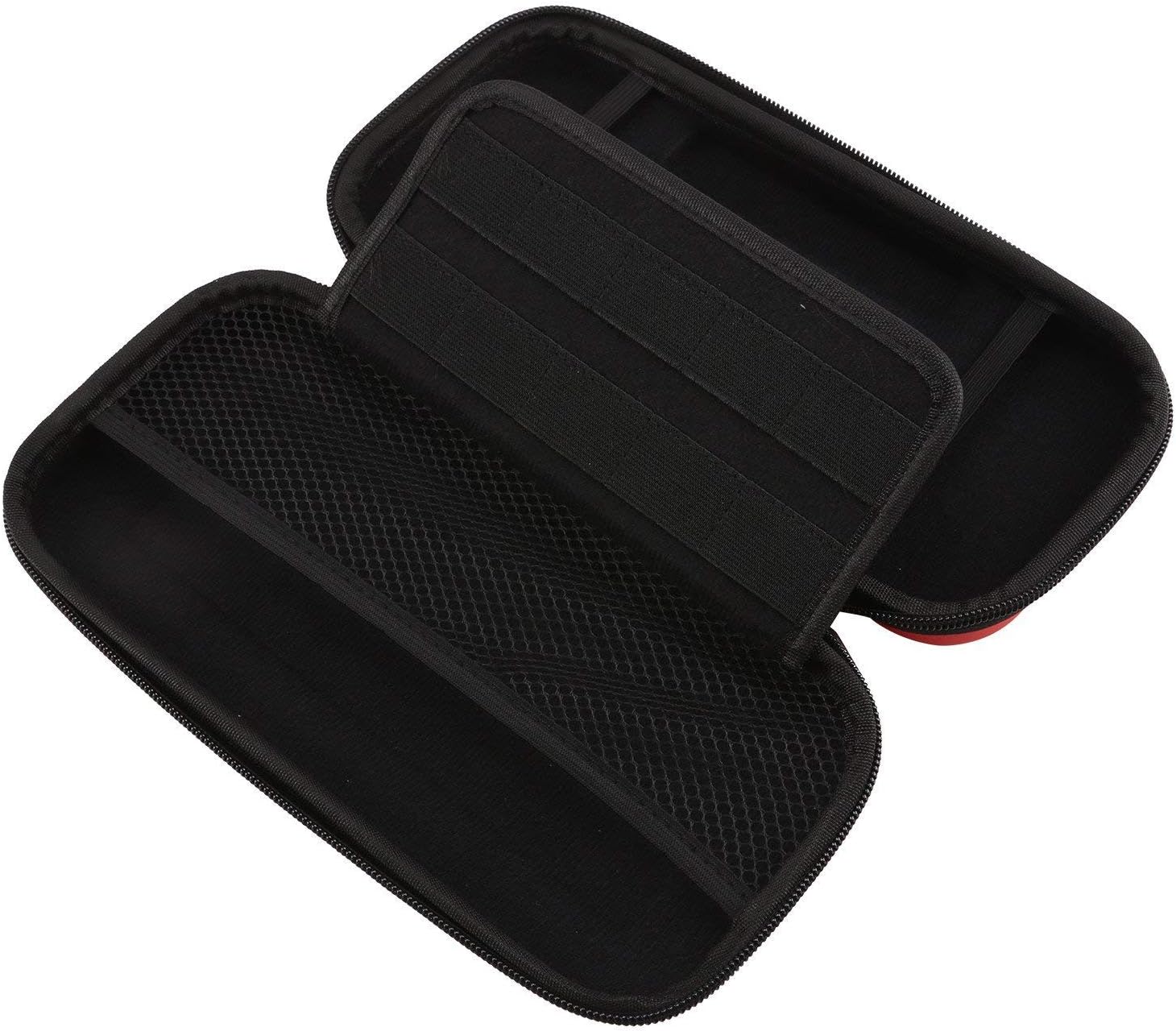 qiuqiu Carrying Case, Portable Protection Waterproof Hard Shell Sleeve Zipper Bag Travel Storage Bag with Game Box for Game Handle Accessories Blue