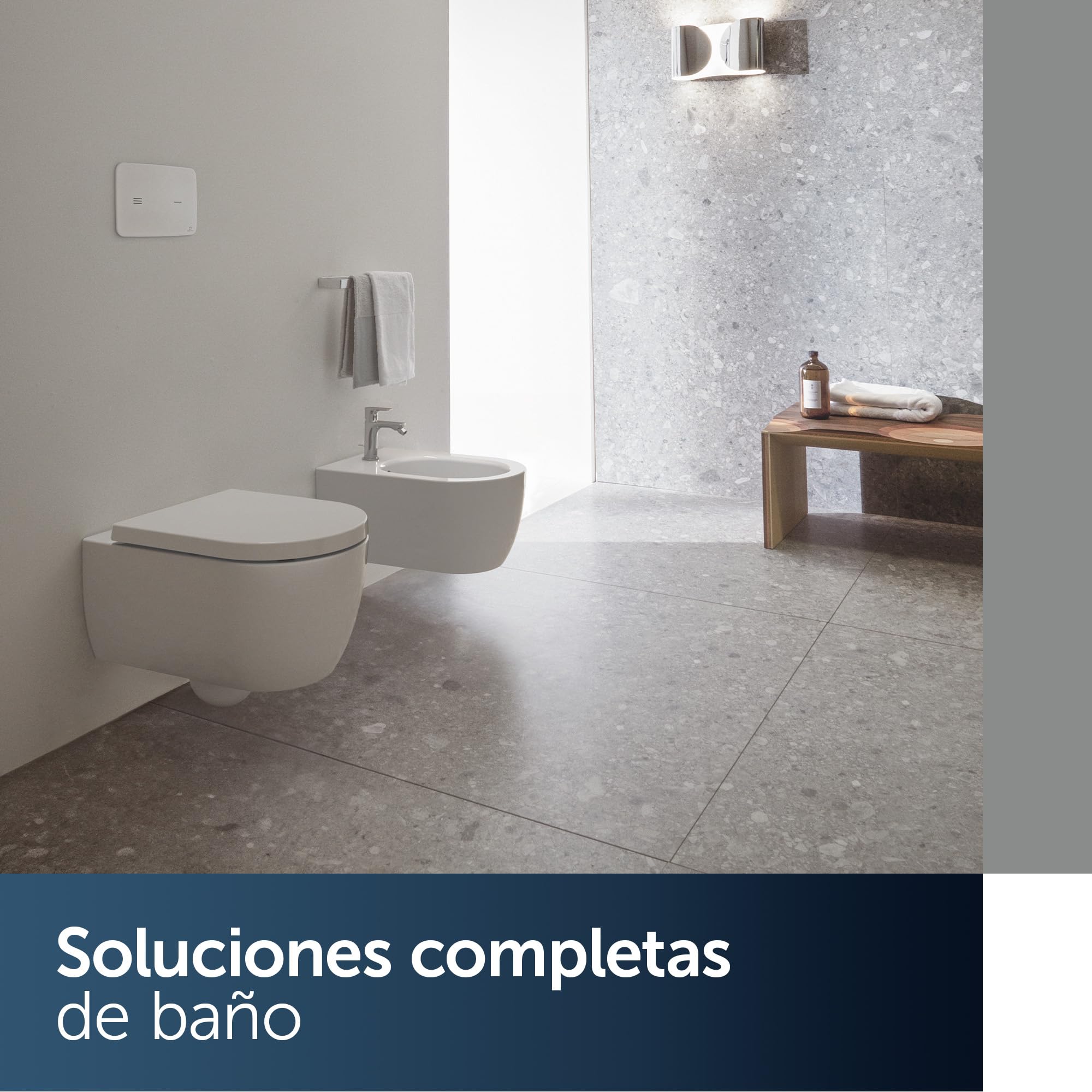 Ideal Standard E036601 Asiento de inodoro Original Connect Air con cierre suave, diseño sándwich, blanco