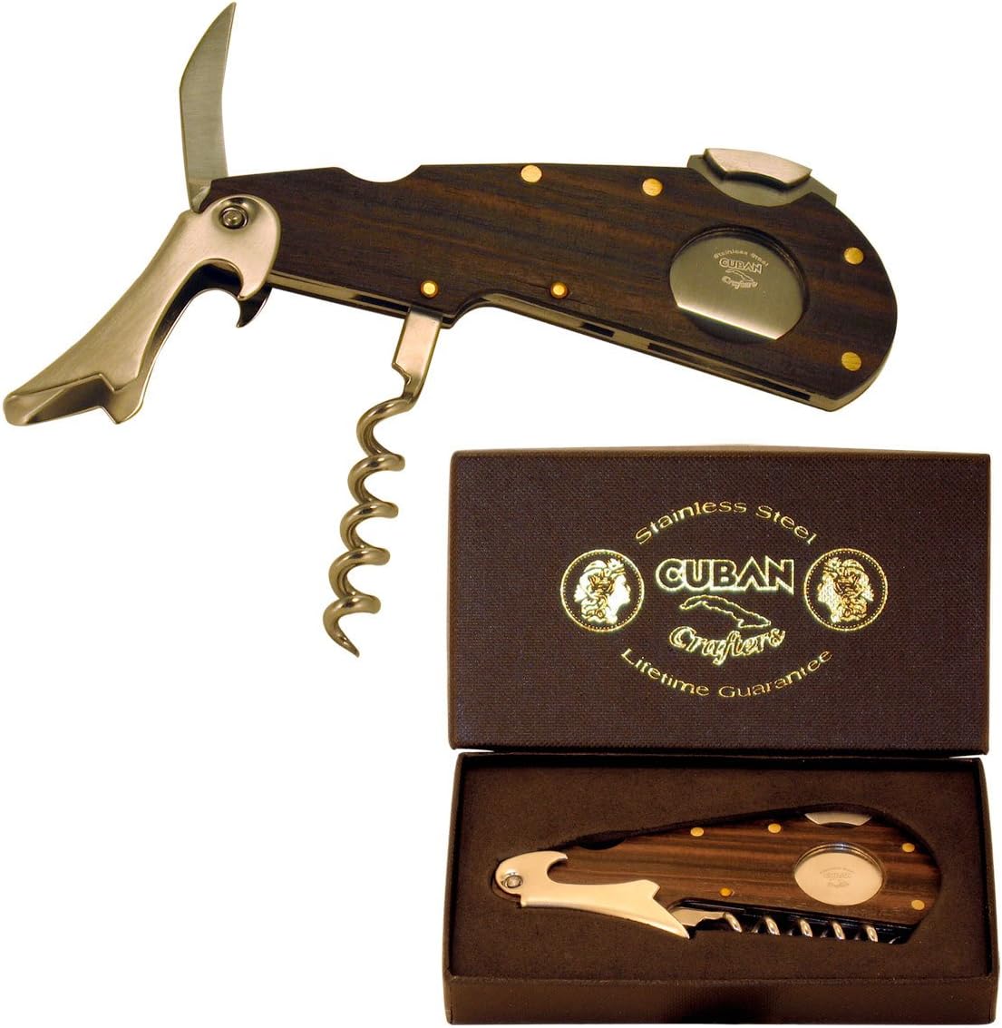 Cigar Multi Tool with Wine Opener and Saw Blade