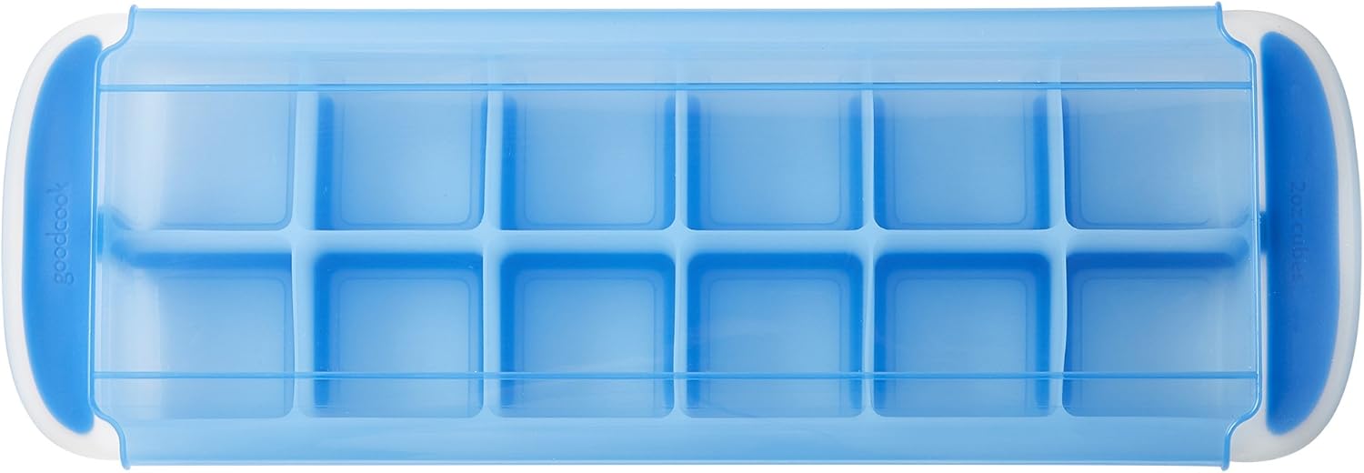 Touch Prep and Freeze Ice Tray, 2-oz. Cubes, Staable with