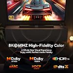 8K Certifié HDMI 2.1 câble 3 FT,48Gbps Ultra Cordon de jeu tressé haute vitesse,Support 10K 8K@60Hz 4K@120Hz/144Hz DTS:X HDCP 2.2 et 2.3 eARC HDR10 VRR Compatible pour RTX 5090/PS5/Xbox X/S/TV