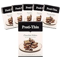 Vista 10 de Proti-Thin Cuadrados de obleas de moca con alto contenido de proteínas, 0.51 onzas de proteína, bajas en calorías, bajas en carbohidratos, bajo