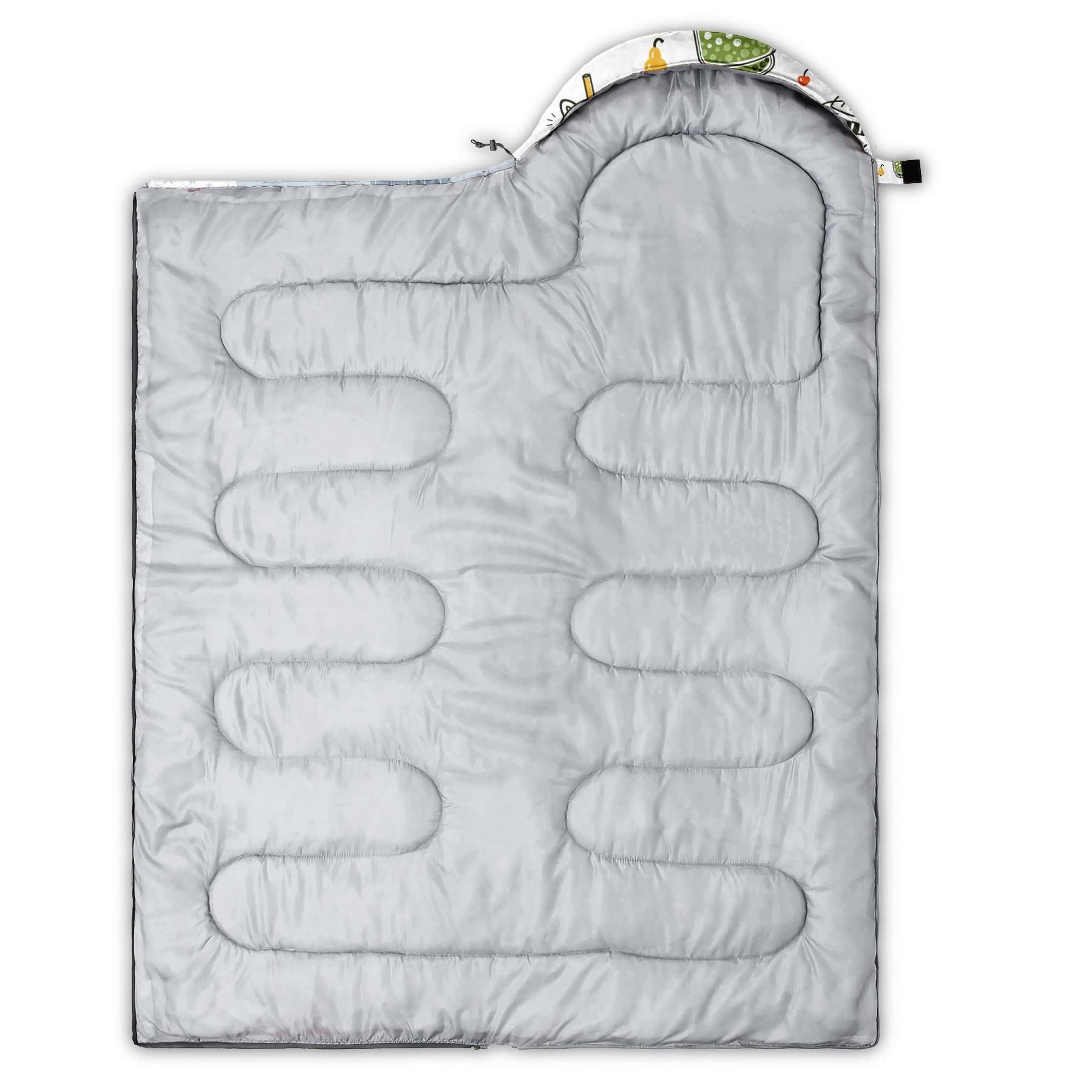 HOSIMA Sleeping Bags for Boys Girls Kids,Cute Milk Tea Printed Lightweight Warm Portable Outdoor Indoor Waterproof Cold Resistant Sleeping Bag for Camping Hiking (Milk) - Image 4