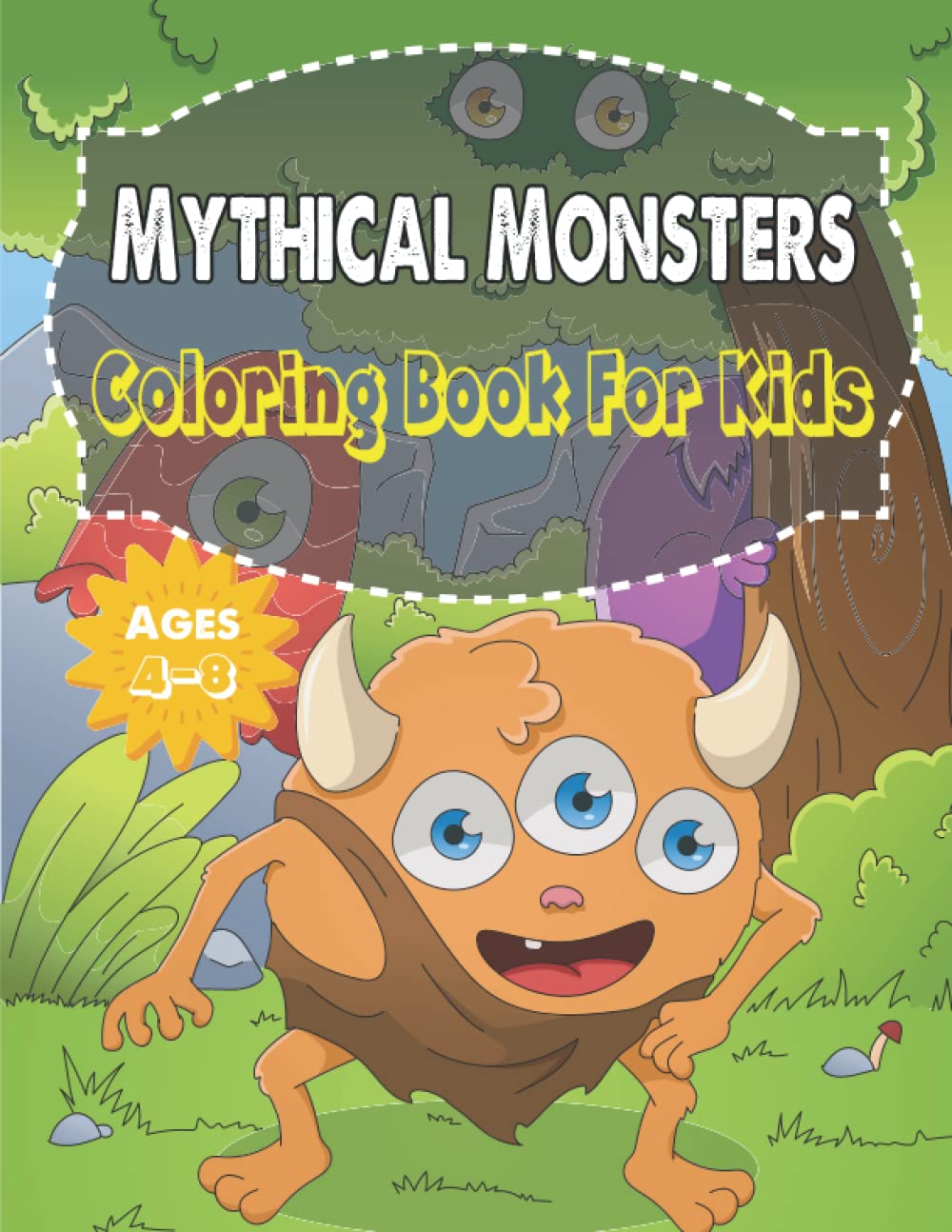 Buy Mythical Monsters Coloring Book for kids Featuring 54 Mythical and