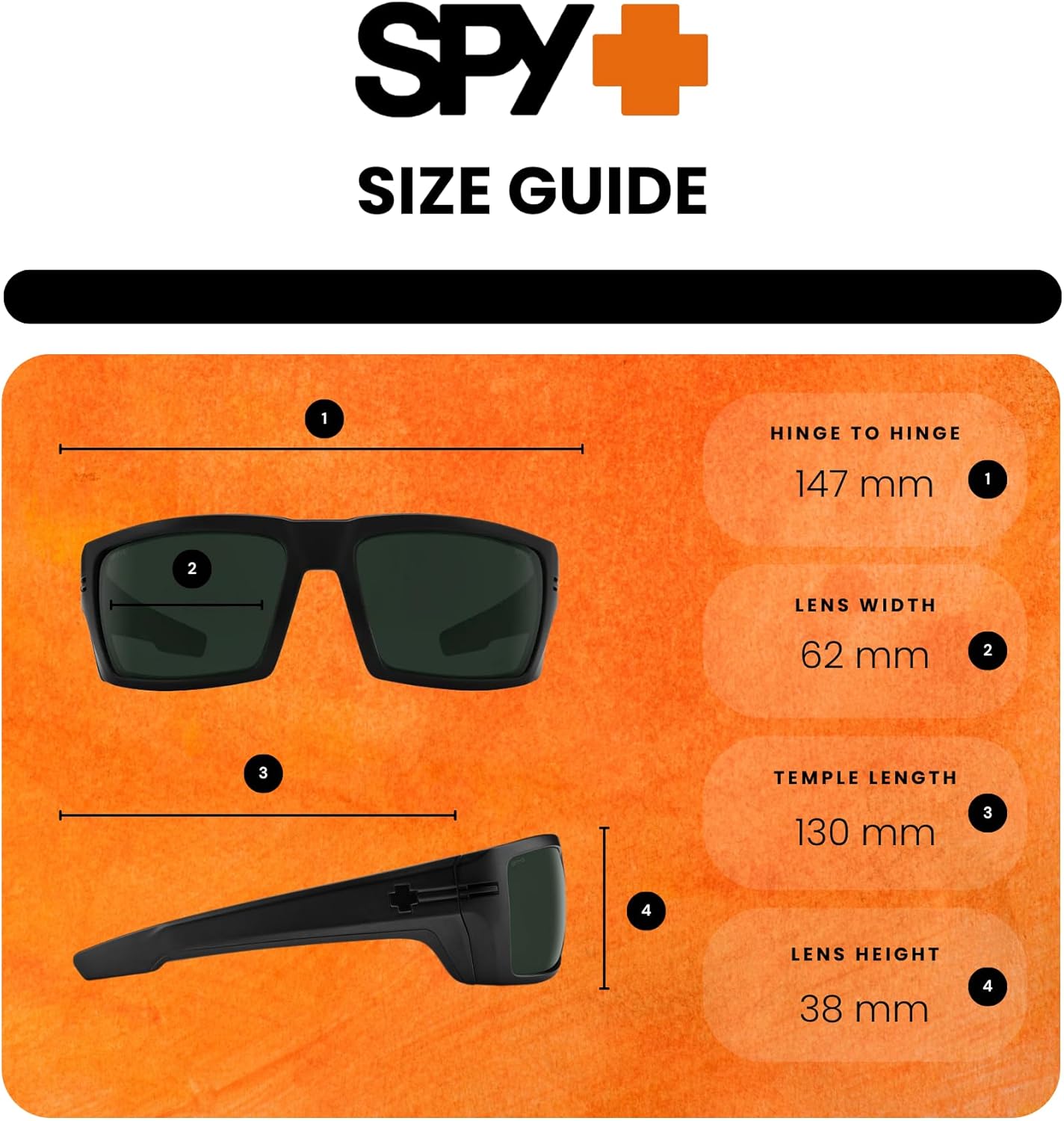 Spy Rebar Rectangular Sunglasses for Men +BUNDLE with ACCESSORY EYEWEAR KIT - Image 4
