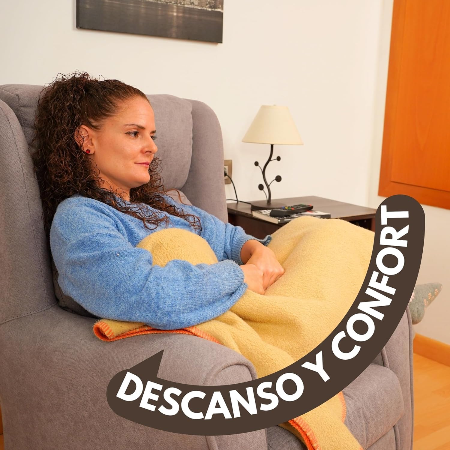 HOME DESIGN & CONFORT® Sillón Modelo Madrid con Respaldo y Asiento Desenfundable para Dormitorio, Salón, etc | Butacas de Salon de Fibra de Silicona (Beige)
