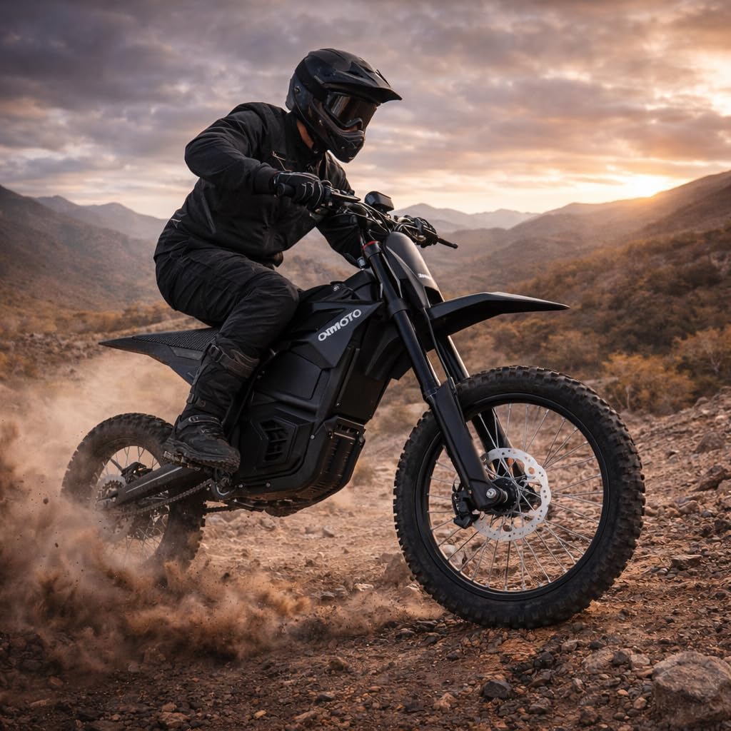 Electric Dirt Bike for Teens Adults - 3000W Motor with 48V 21AH Battery - 14"/12" Fat Tire Dual Hydraulic Brakes & Full Suspensions Electric Motorcycle for Teens Adults