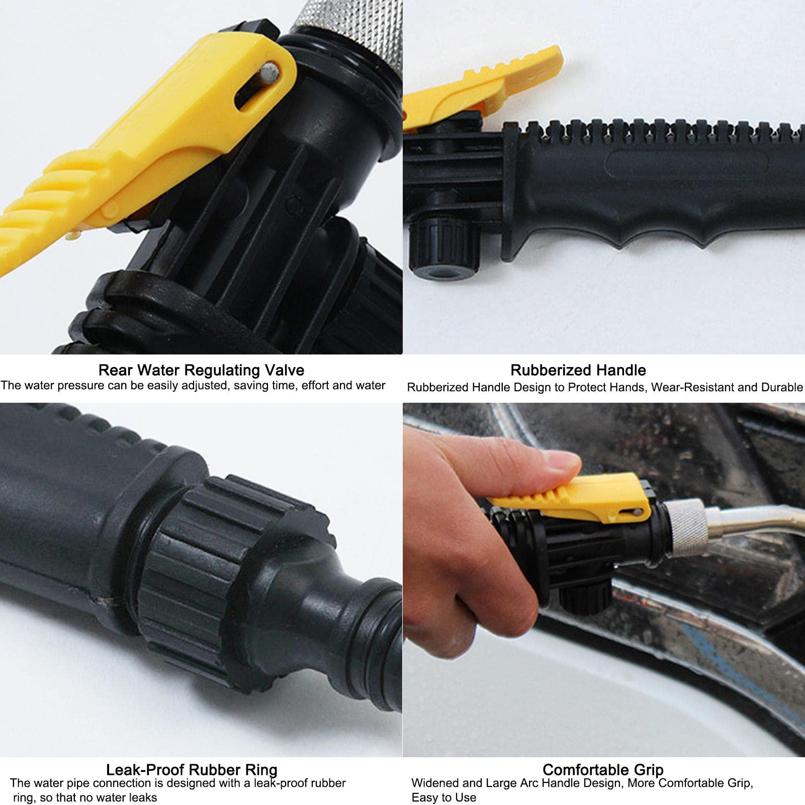 Pressure Washer Hose Attachment 38-Inch High Pressure Hose Nozzle Wand