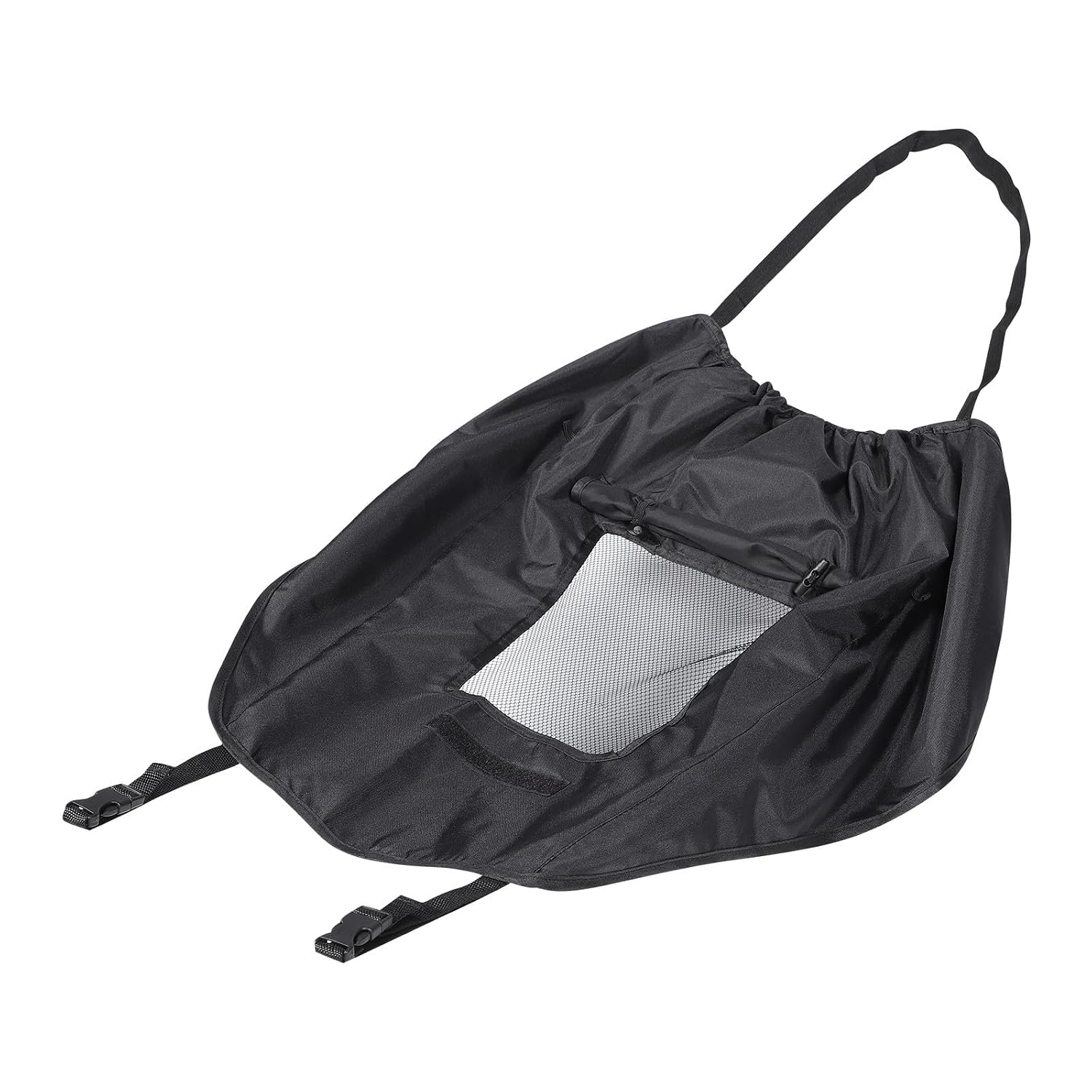 Stroller Canopy Sunshade Cover Black Waterproof Cationic Fabric Universal Stroller Sun Protection Rain Shield Breathable Shade for Travel