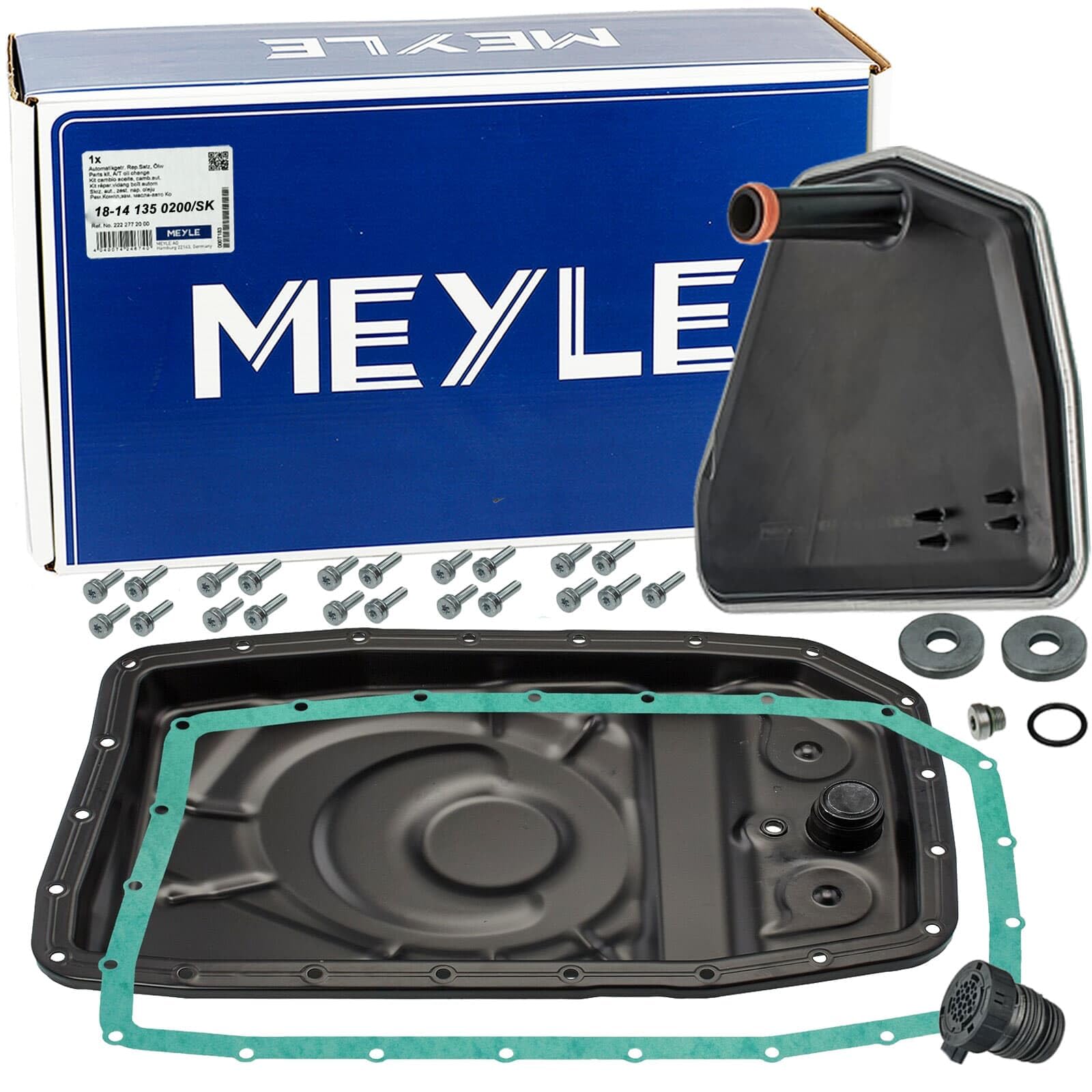 MEYLE Kit pezzi, cambio automatico-cambio olio 18-141350200/SK Compatibile con: BMW 7, X3, X5, X5, X6, JAGUAR S-TYPE II, XF I, XJ, XJ, XK 8 Convertible, XK 8 Coupe, XK II Cabriolet, XK II Coupe
