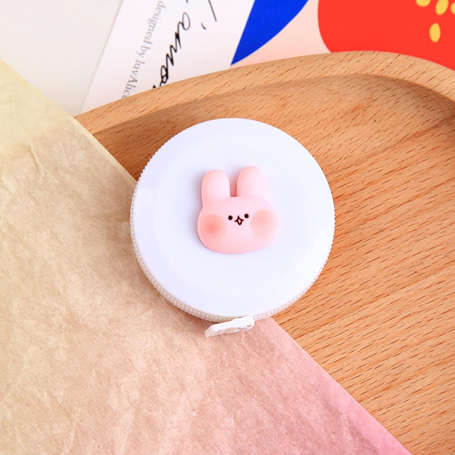 Flexible Cartoon Tape Measure 60-in / 1.5Meter Small Soft Clear Scale for Sewing Craft Cloth Pocket Rule Precisions Measuring Tool Flexible Hand Measuring