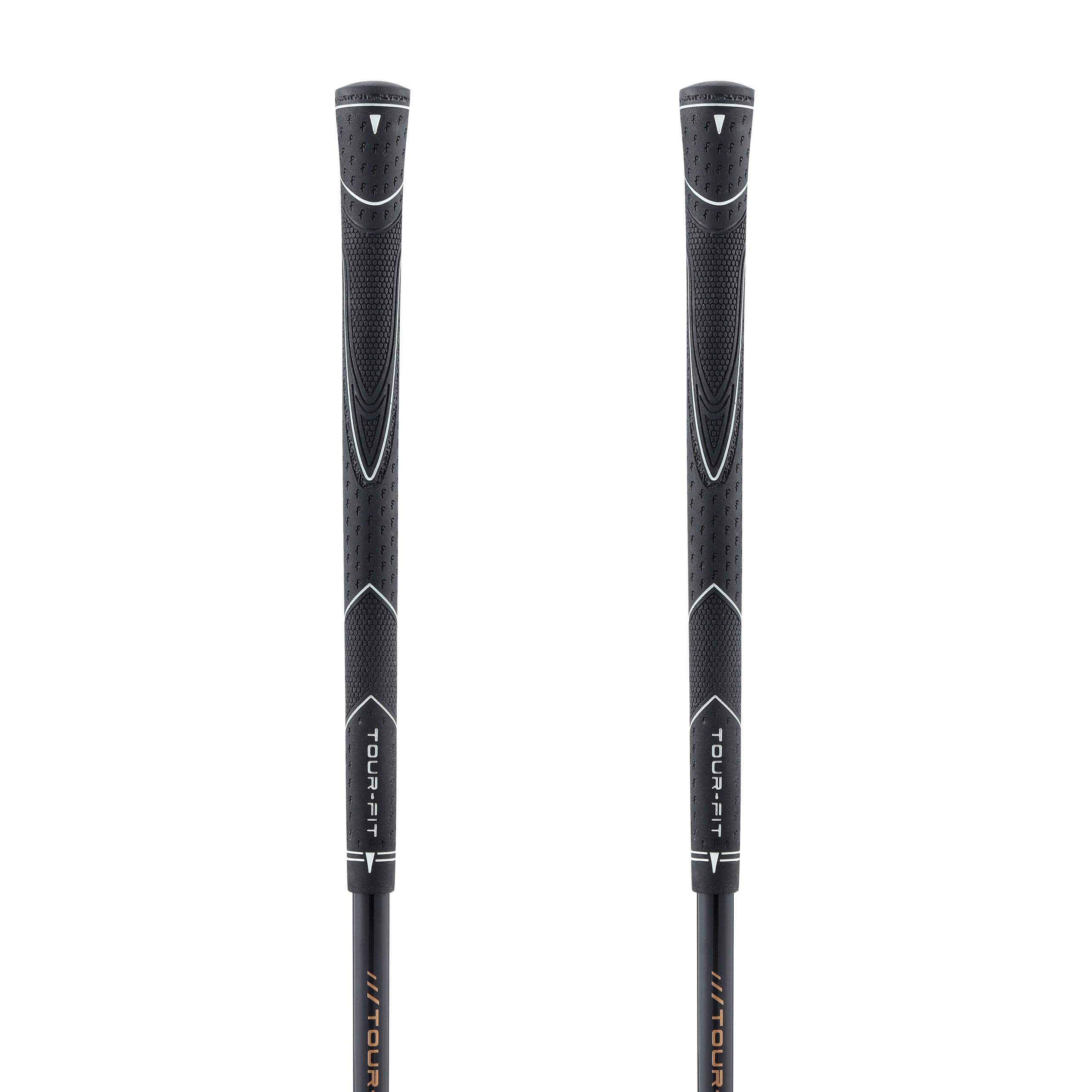 Junior Golf Club Grips for Kids | Wood & Iron Grip | Quality Rubber | FREE Professional Tape | Easy Re-Gripping | 0.54" Core Size | 33±3g | Multiple Quantities Available (Black-2 Grips)