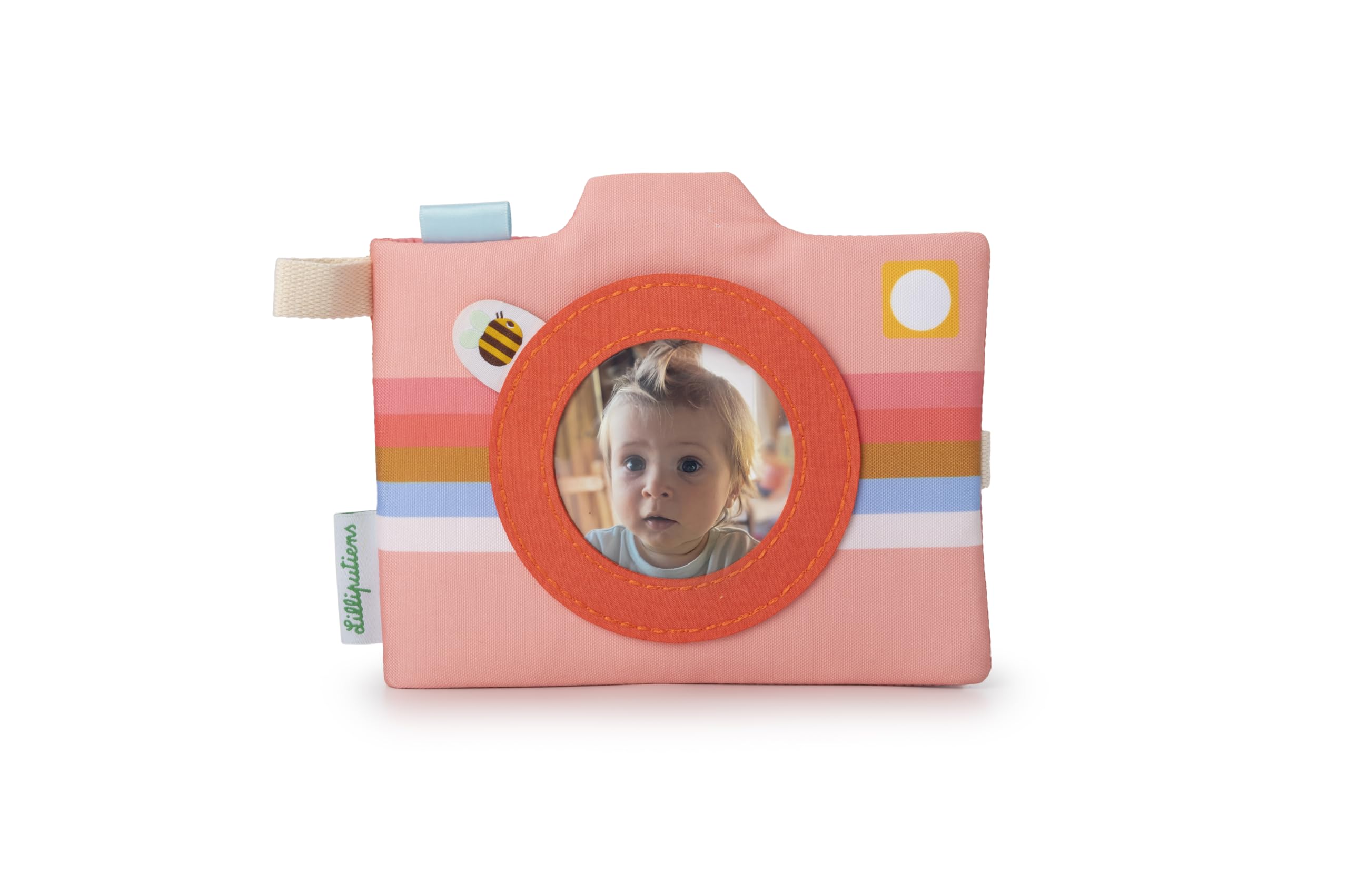 LILLIPUTIENS - Album Fotografico per Neonati Stella Il Cerbiatto - 10 Tasche per ricordi - Ideale per l’Asilo o Una gita in Famiglia - Divertirsi imparando - Copertina Personalizzabile - dai 3 Mesi
