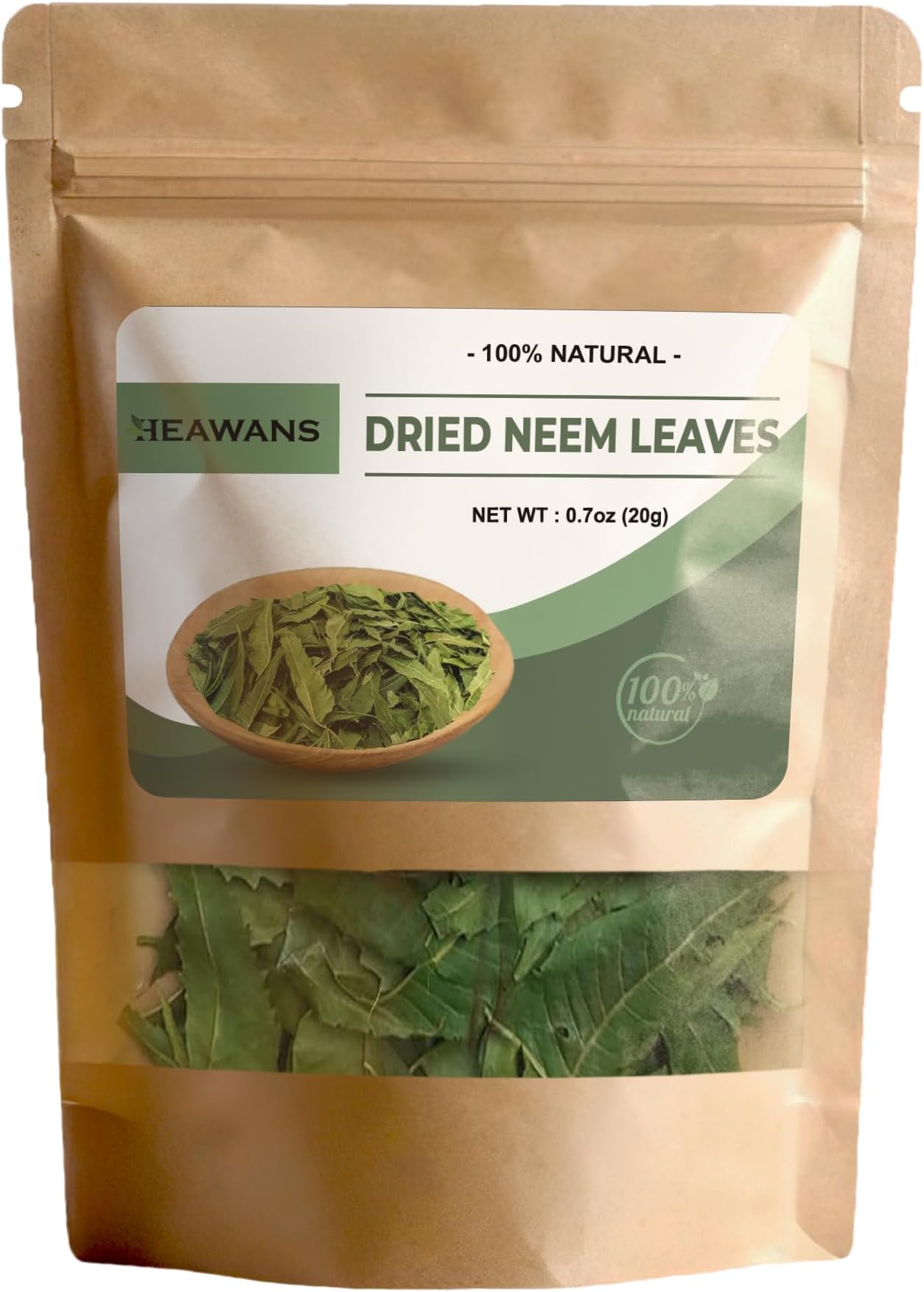 Naturally Grown Dried neem Leaves Whole (0.7 oz)