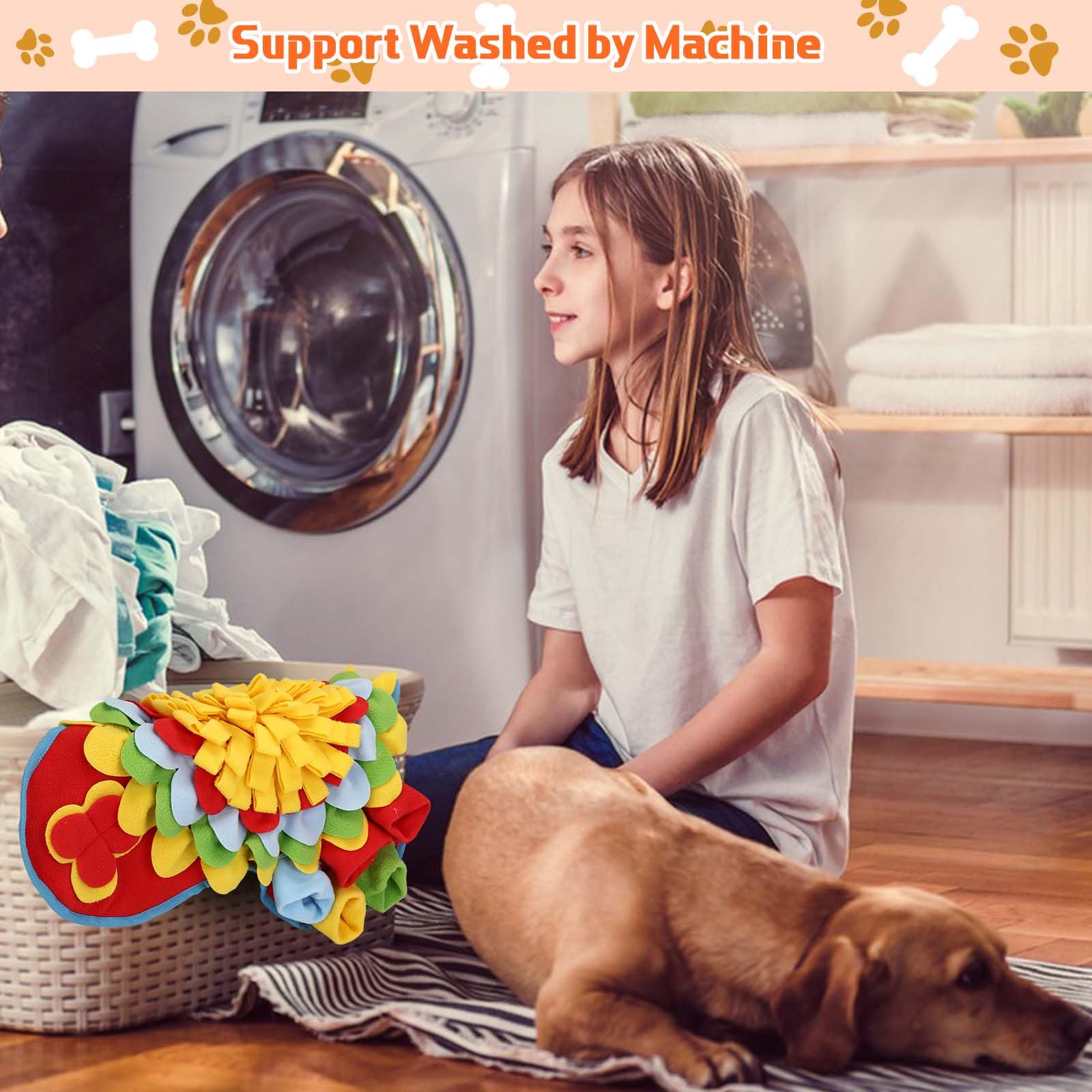 Yummy Sam Alfombrilla para olfatear para perros pequeños y medianos, 2 en 1, portátil, interactiva, para entrenamiento de olores de nariz, con juguetes de rompecabezas para estimular el aburrimiento,