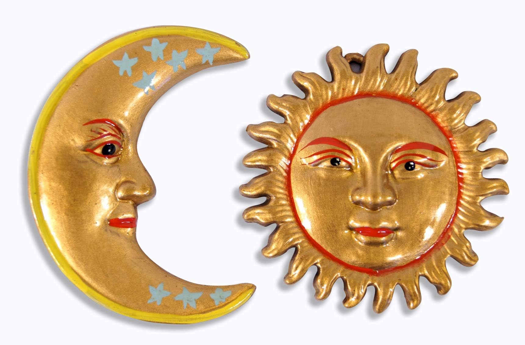 Hand Painted Assorted Sun Moon Refrigerator Magnet (Set of 2)