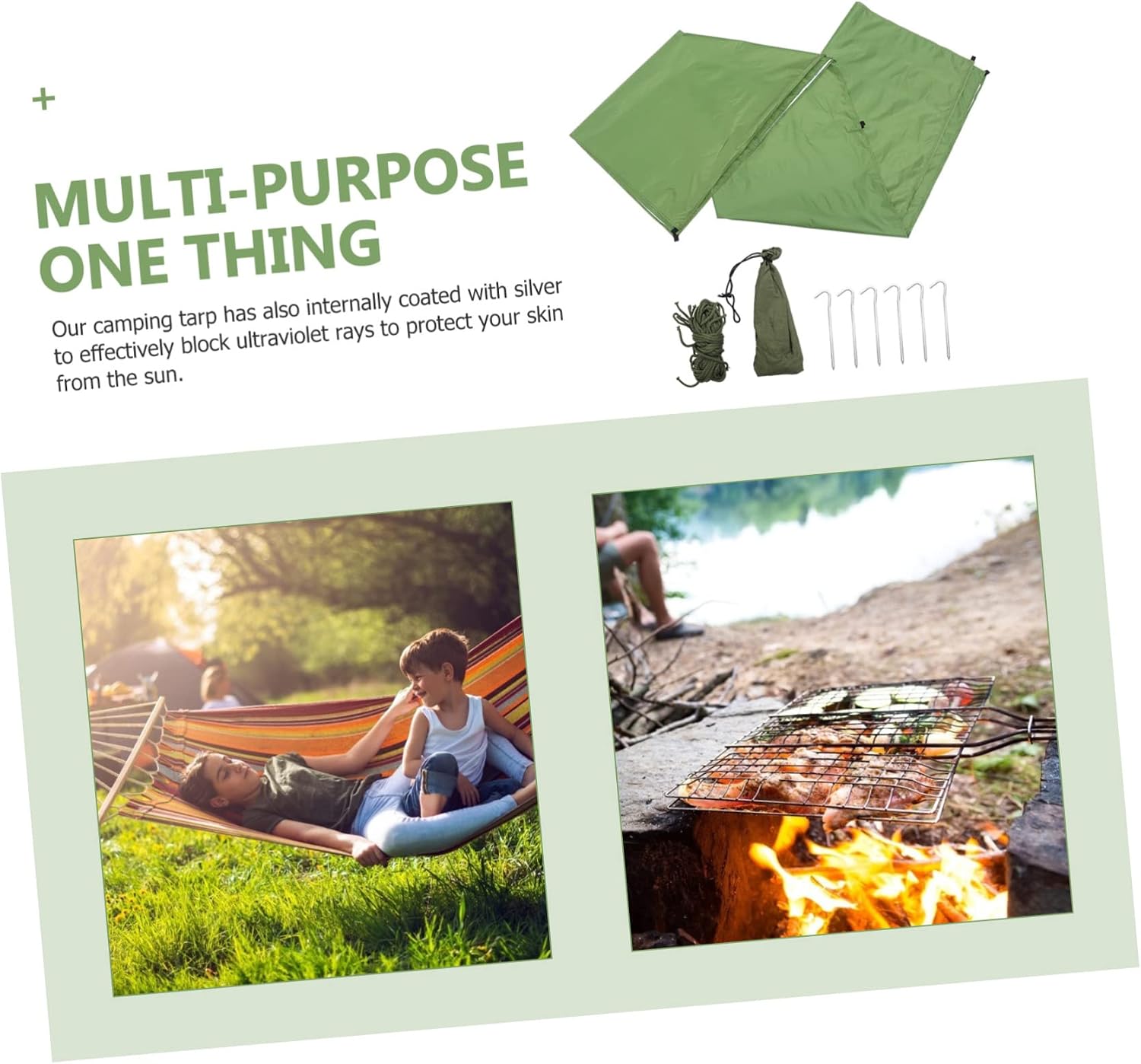BESPORTBLE Shade Tent for Camping Canopy Tent Heat Insulating Uv Protection Easy to Carry for Beach Fun