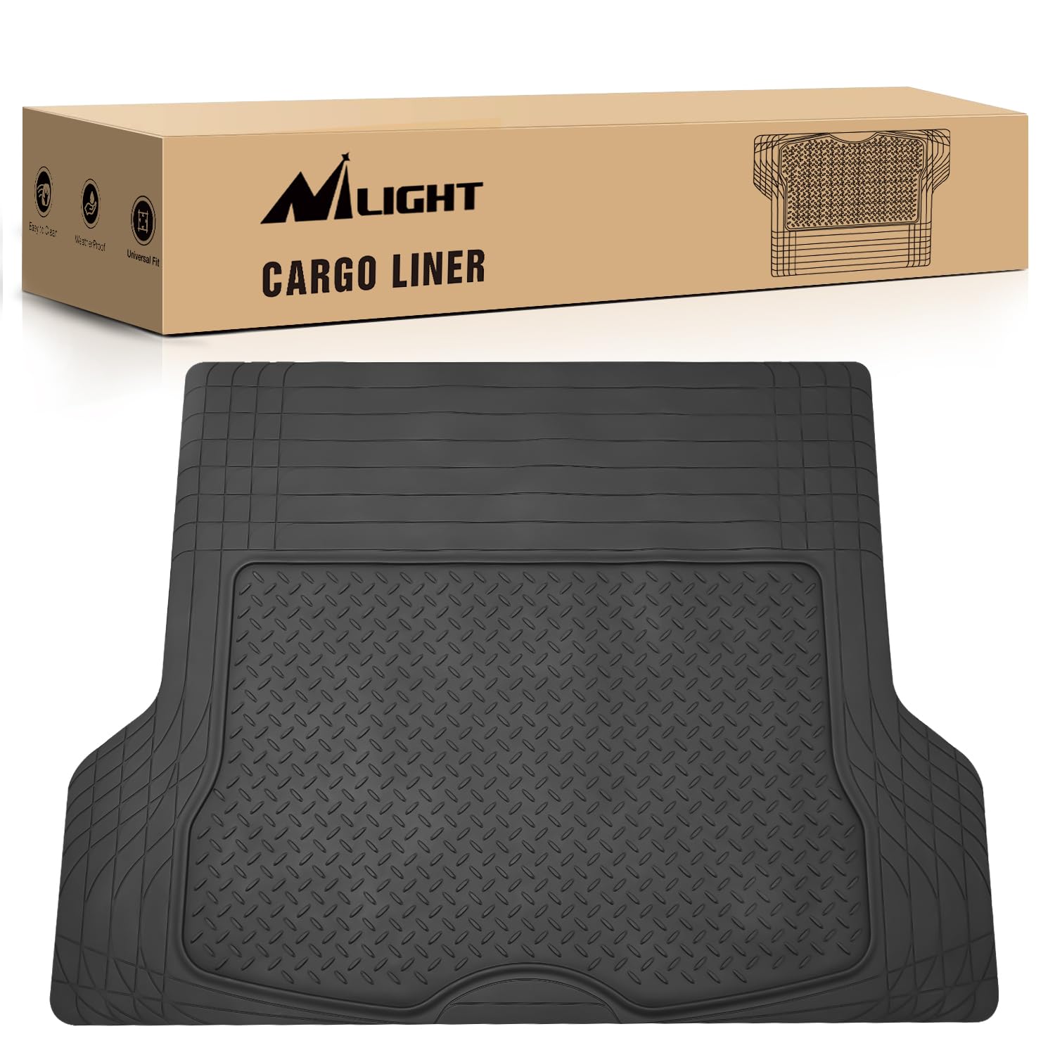 Rubber Cargo Mats for Cars Trucks SUVs