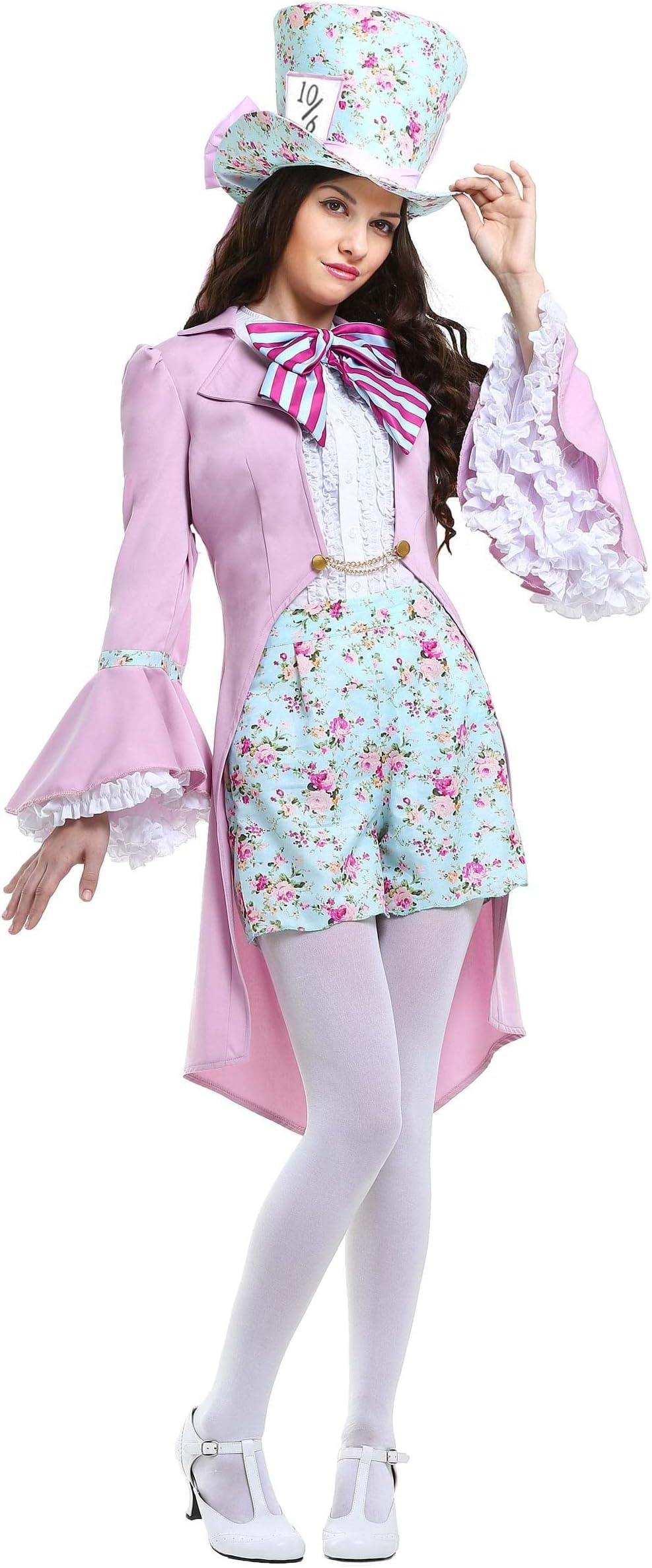 Pretty Mad Hatter Women's Fancy Dress Costume X-Large Pink
