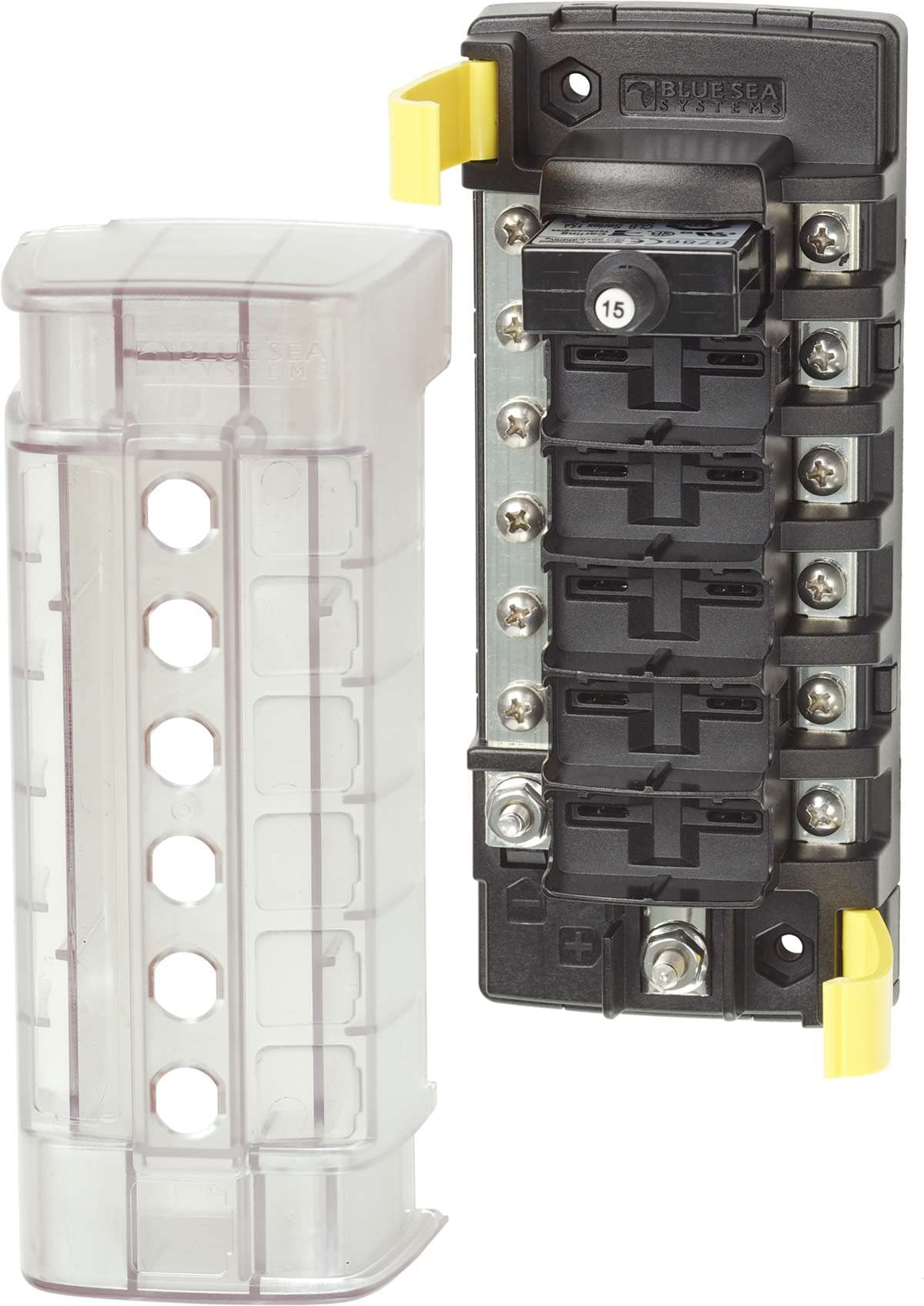 Blue Sea 5052 ST CLB Circuit Breaker Block - 6 Position w/Negative