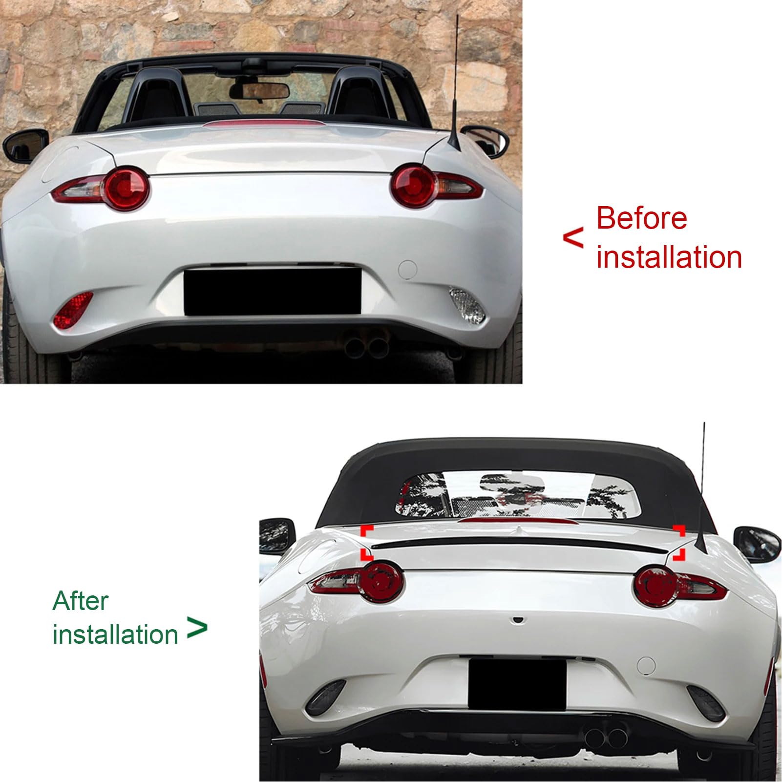 Alerón Trasero para MX 5 Miata ND 2016 2022 Mejora Estabilidad y Estilo Deportivo Ligero y Aerodinámico Fácil Instalación Encaje