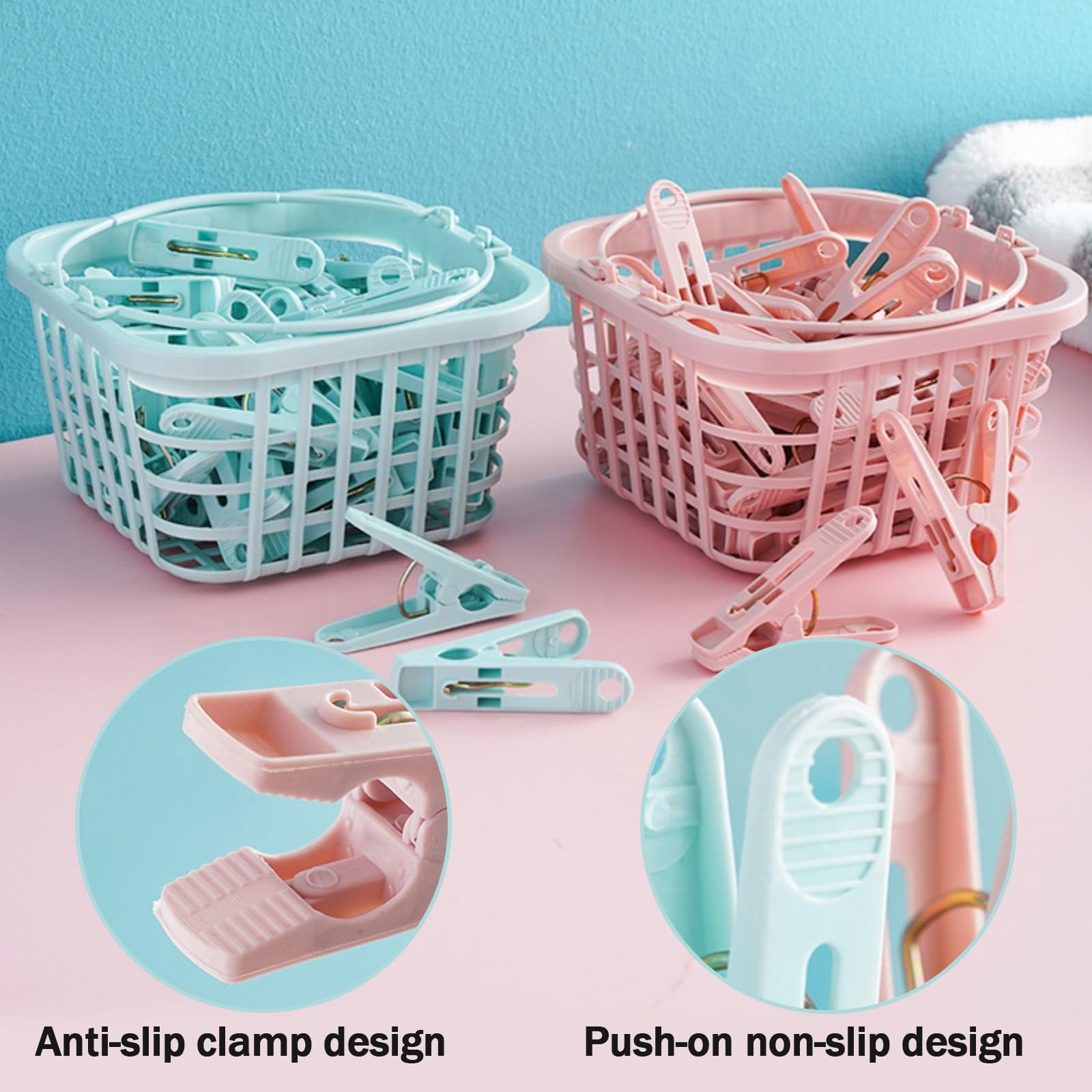 Pince à Linge,Épingle à Linge En Plastique, Cintre Plus Durable Par Une