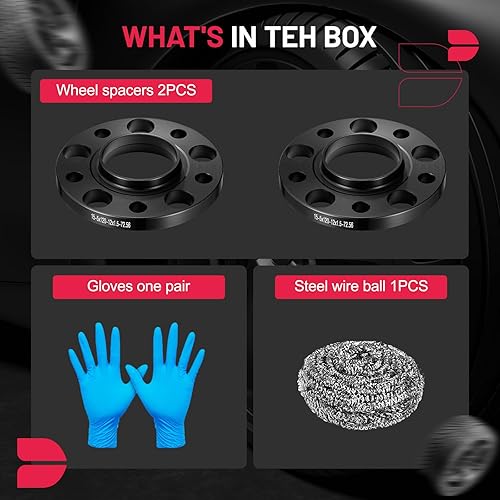 Miniatura 2 de BDFHYK Espaciadores de rueda de 0.197 x 4.724 in, espaciador de rueda centrado de 0.591 in compatible con 318i 325i 328i 330i 335i 525i 530i 545i