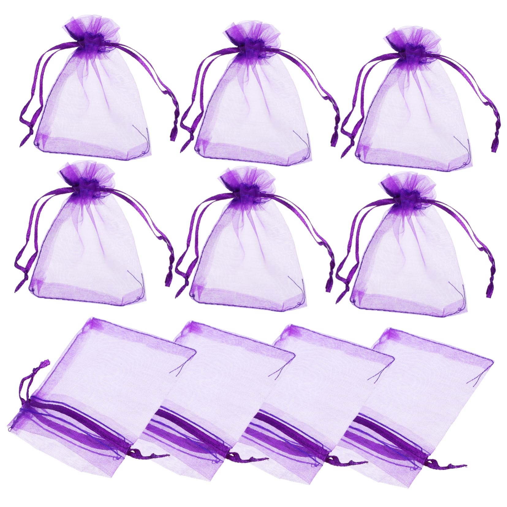 500 STK Tasche mit Kordelzug lila Mesh-Taschen kleine Netztaschen Duftsäckchen Lavendelbeutel für Trockenblumen Beutel-Aufbewahrungsbeutel Beutel leerer Beutel Spinnen Violett